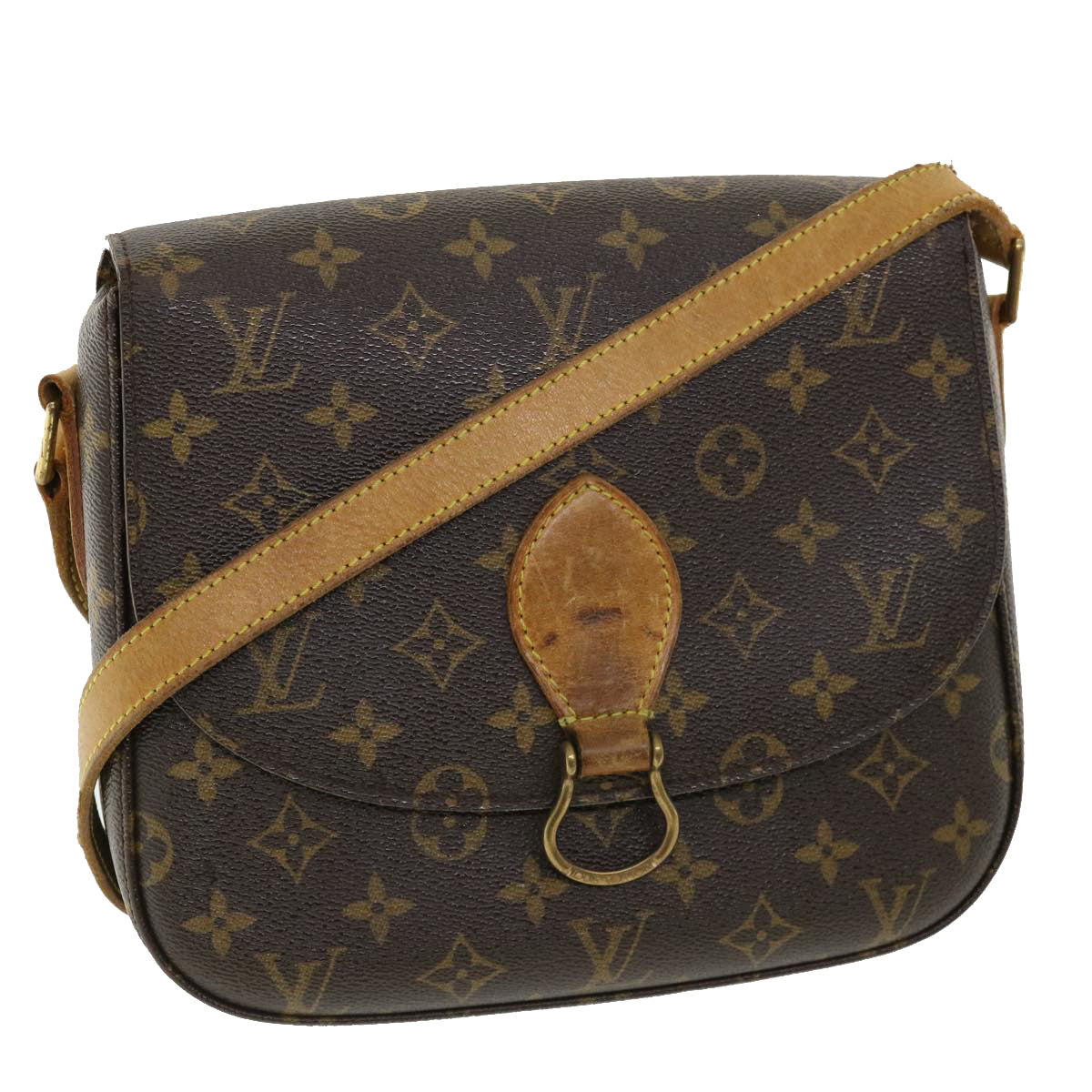 LOUIS VUITTON Monogram Saint Cloud GM Shoulder Bag M51242 LV am3784