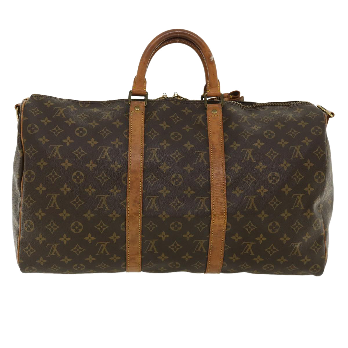 LOUIS VUITTON Monogram Keepall Bandouliere 50 Boston Bag M41416 LV am3865