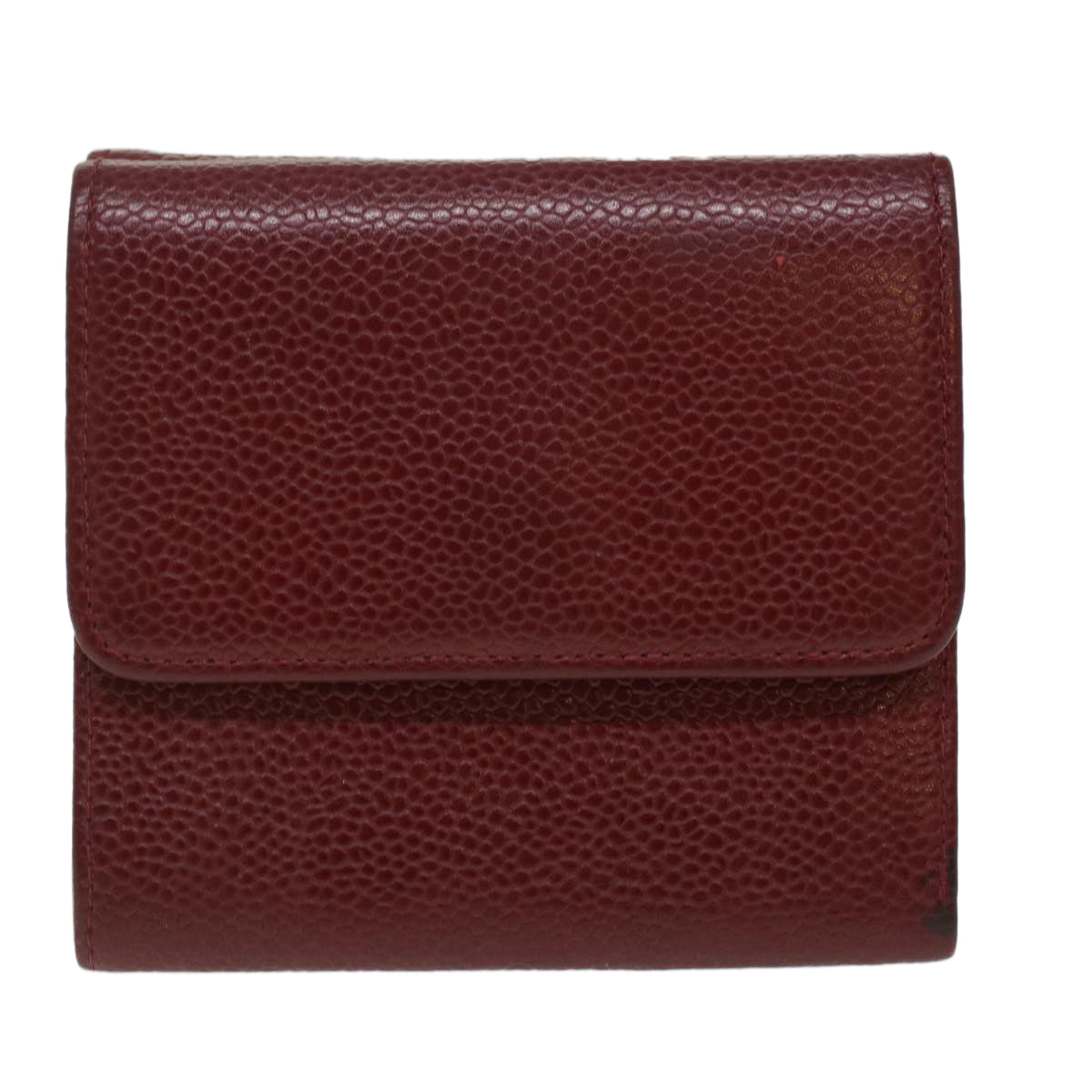 Luxury Chanel Wallet Caviar Skin Red CC  am3885