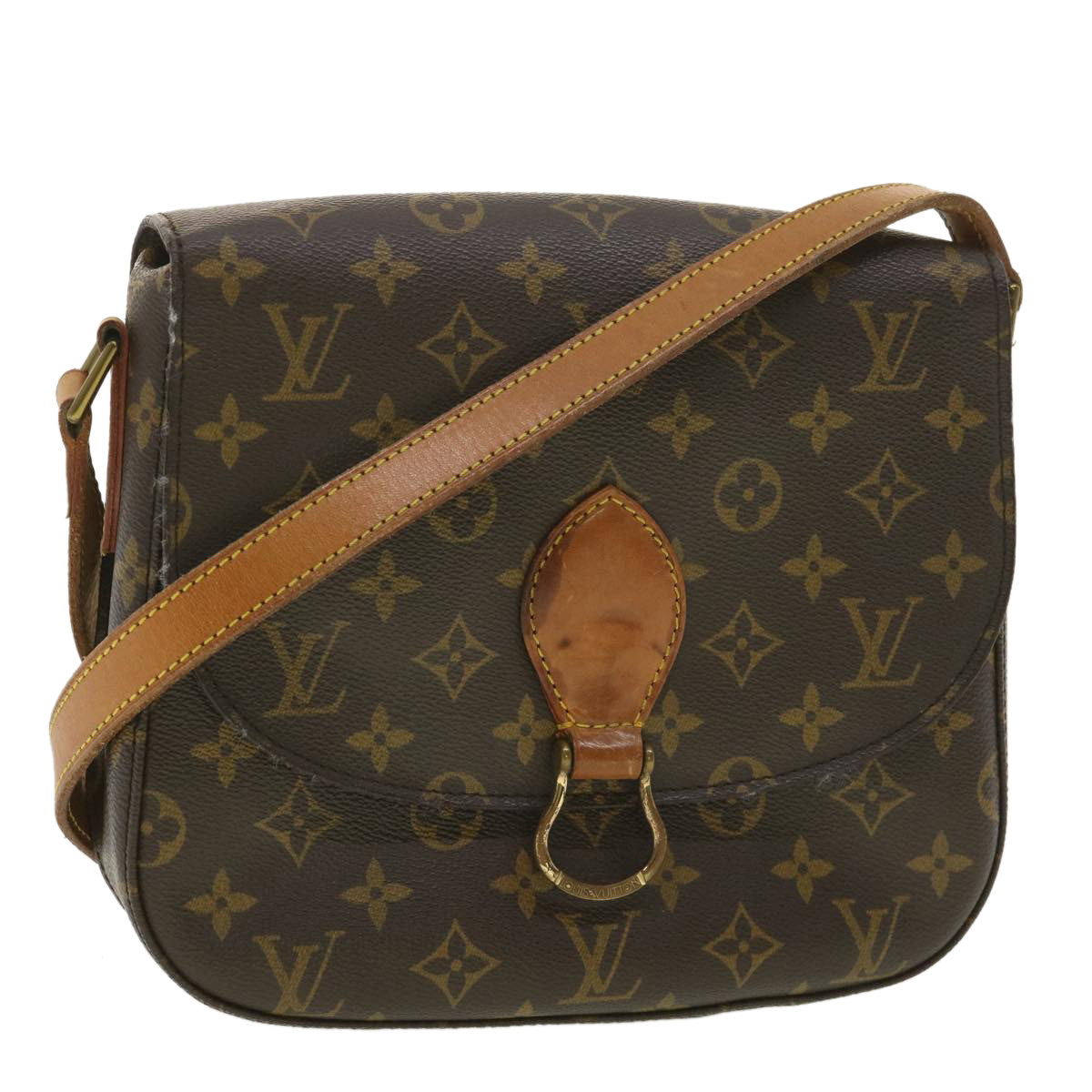 LOUIS VUITTON Monogram Saint Cloud GM Shoulder Bag M51242 LV am3898