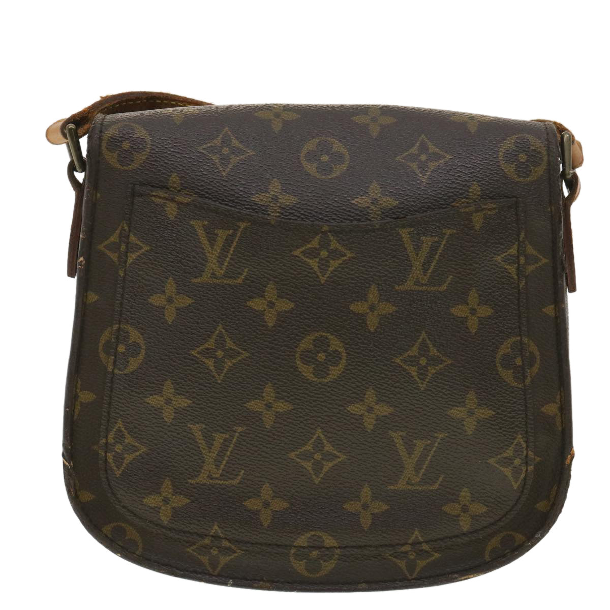LOUIS VUITTON Monogram Saint Cloud MM Shoulder Bag M51243 LV am3927