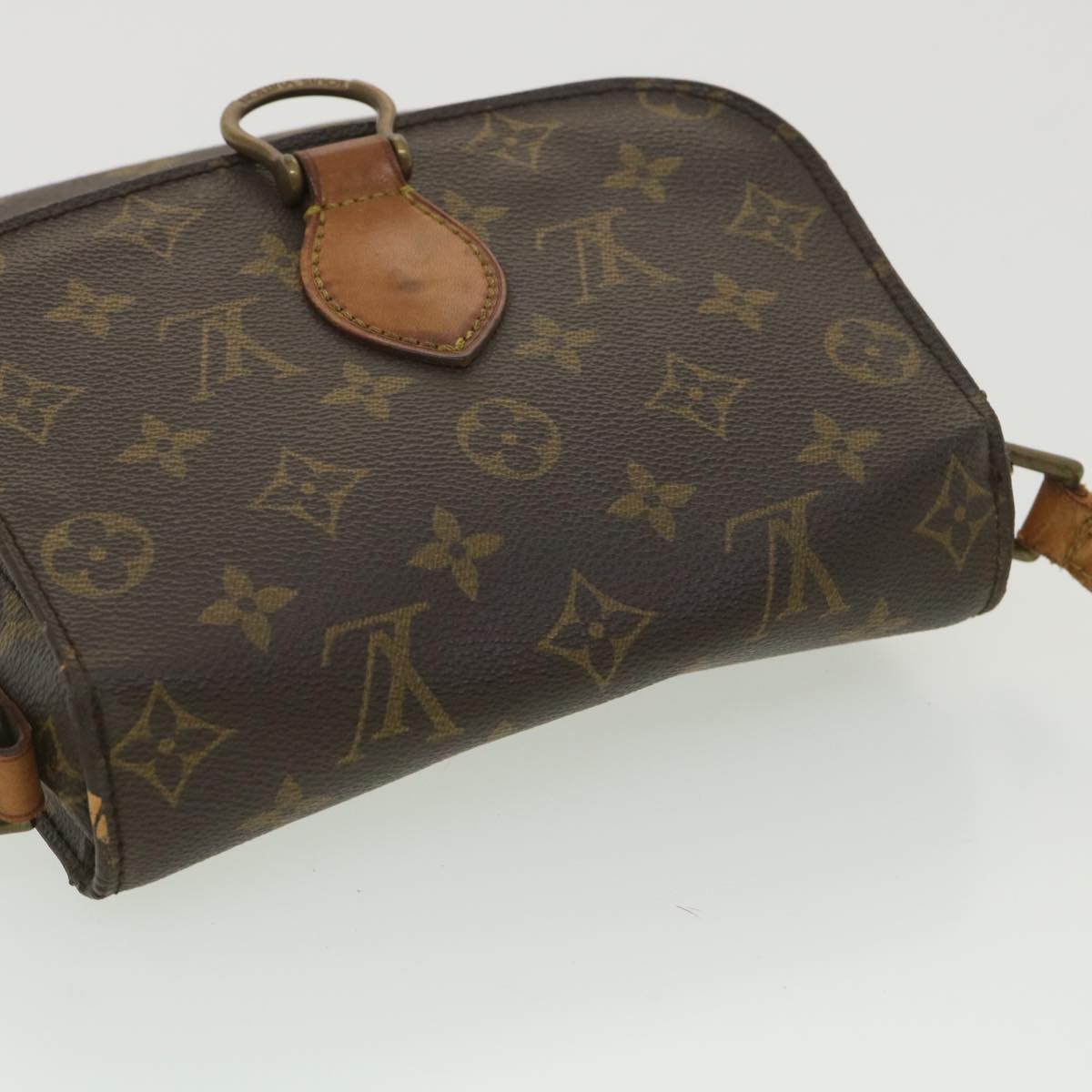 LOUIS VUITTON Monogram Saint Cloud MM Shoulder Bag M51243 LV am3927