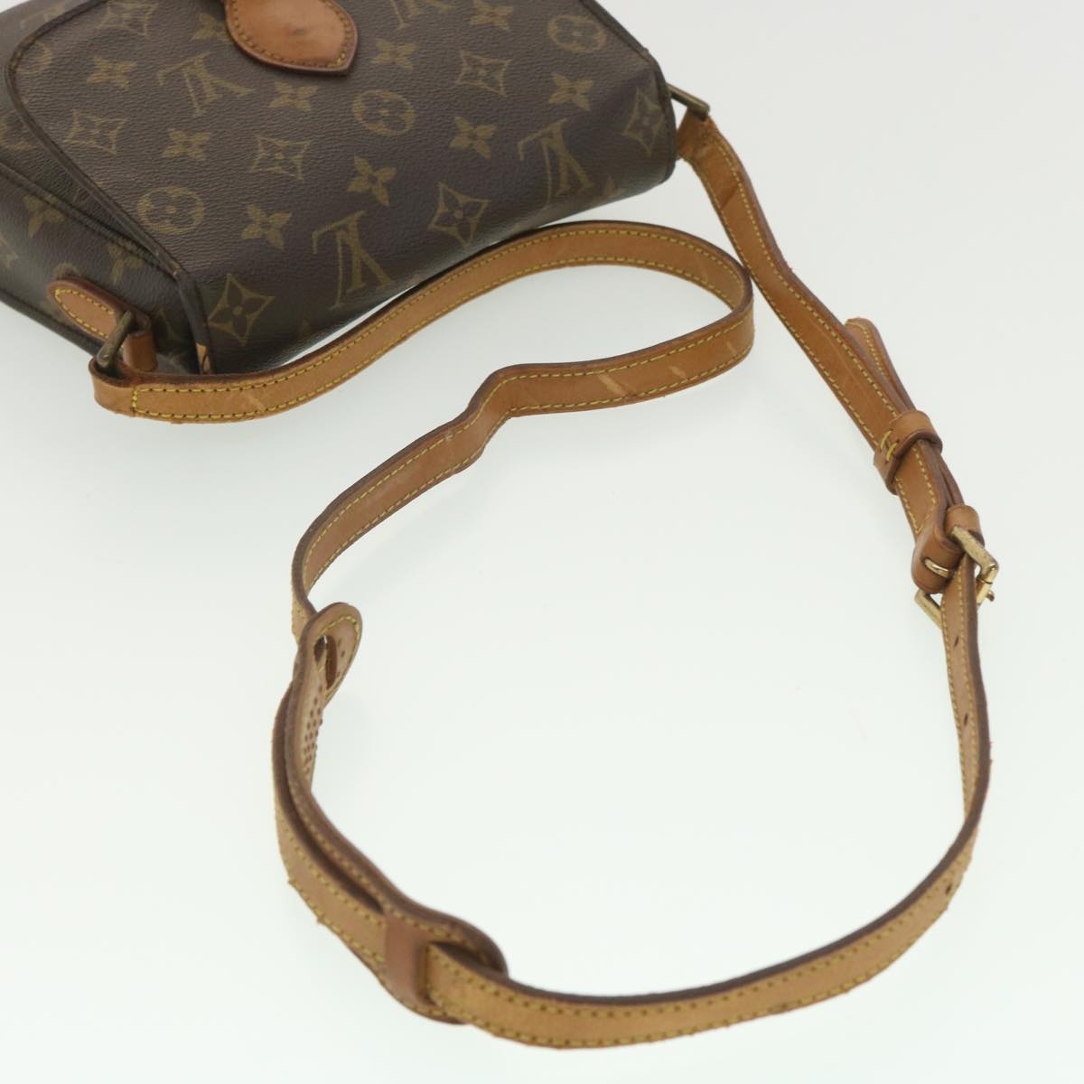 LOUIS VUITTON Monogram Saint Cloud MM Shoulder Bag M51243 LV am3927
