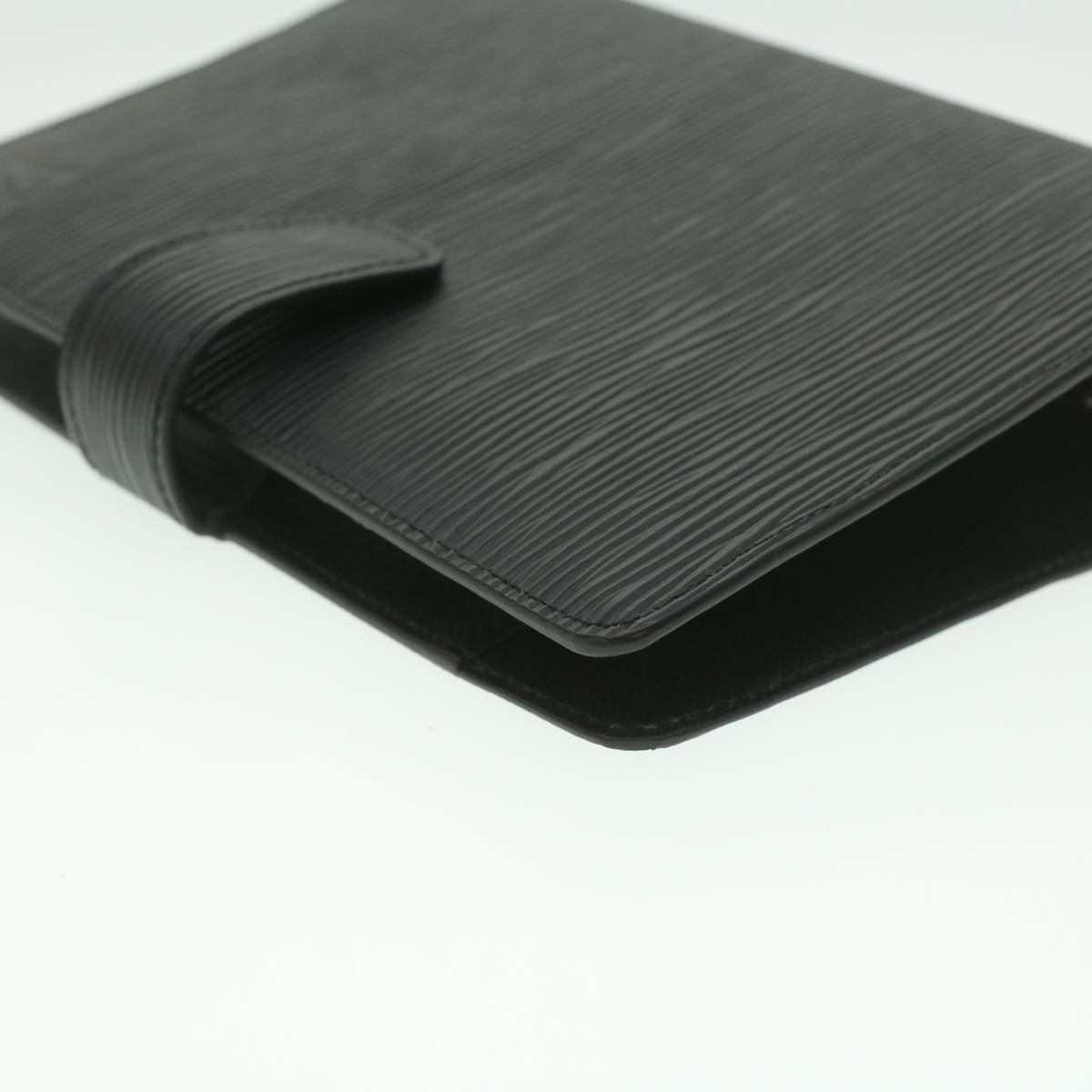 LOUIS VUITTON Epi Agenda MM Day Planner Cover Black R20202 LV am3944