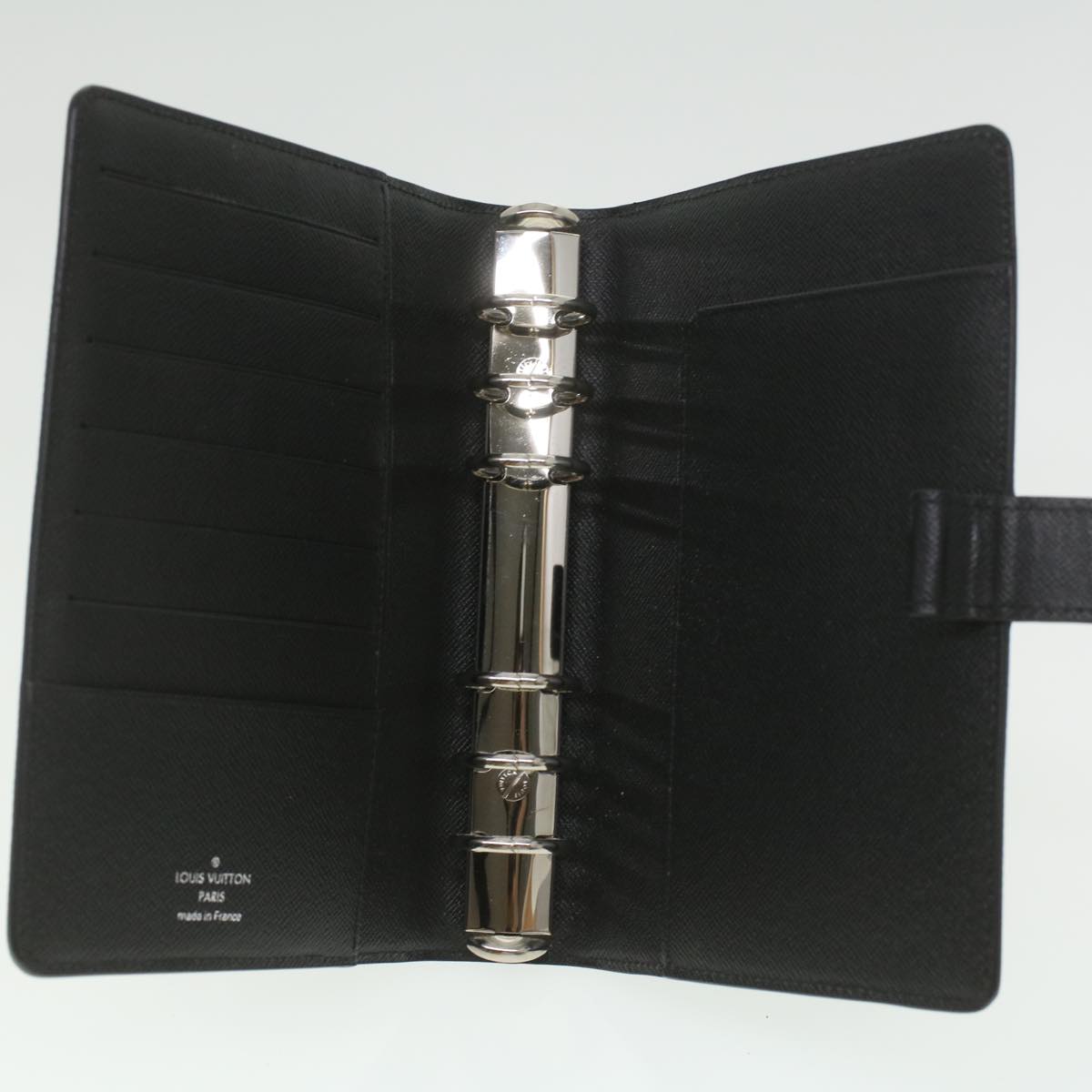LOUIS VUITTON Epi Agenda MM Day Planner Cover Black R20202 LV am3944