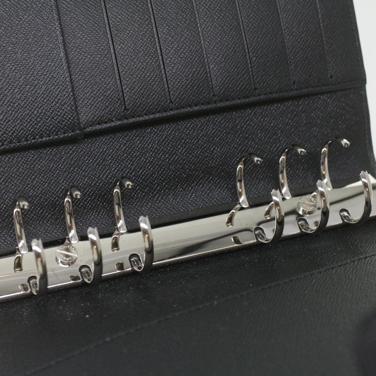 LOUIS VUITTON Epi Agenda MM Day Planner Cover Black R20202 LV am3944