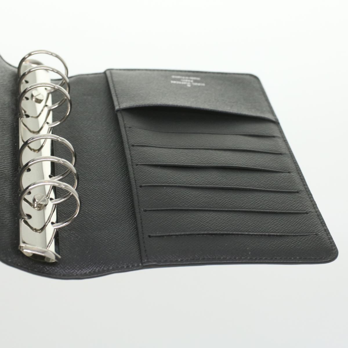 LOUIS VUITTON Epi Agenda MM Day Planner Cover Black R20202 LV am3944