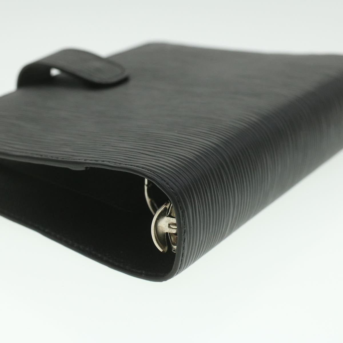 LOUIS VUITTON Epi Agenda MM Day Planner Cover Black R20202 LV am3944