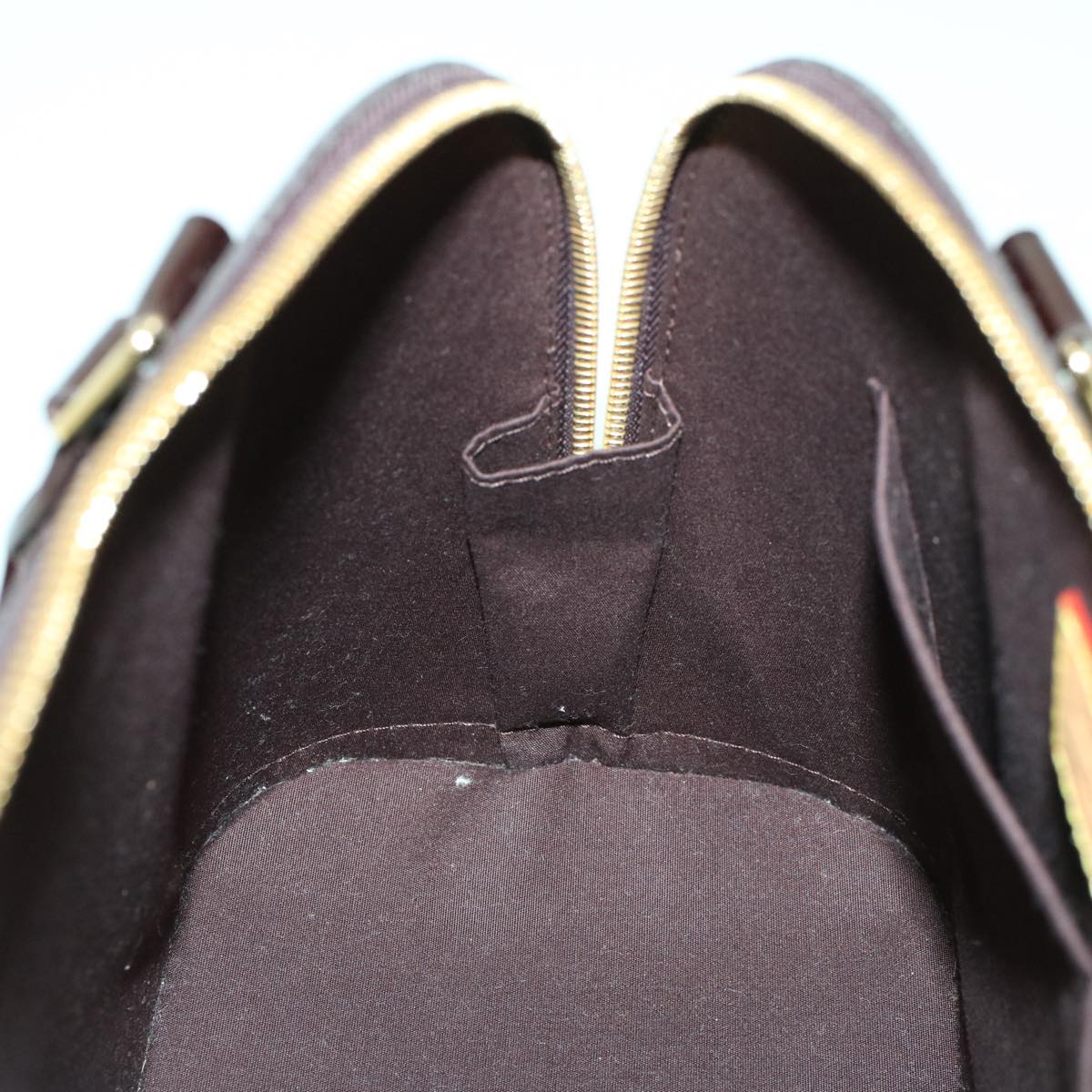 LOUIS VUITTON Monogram Vernis Alma PM Hand Bag Amarante M91611 LV am4520
