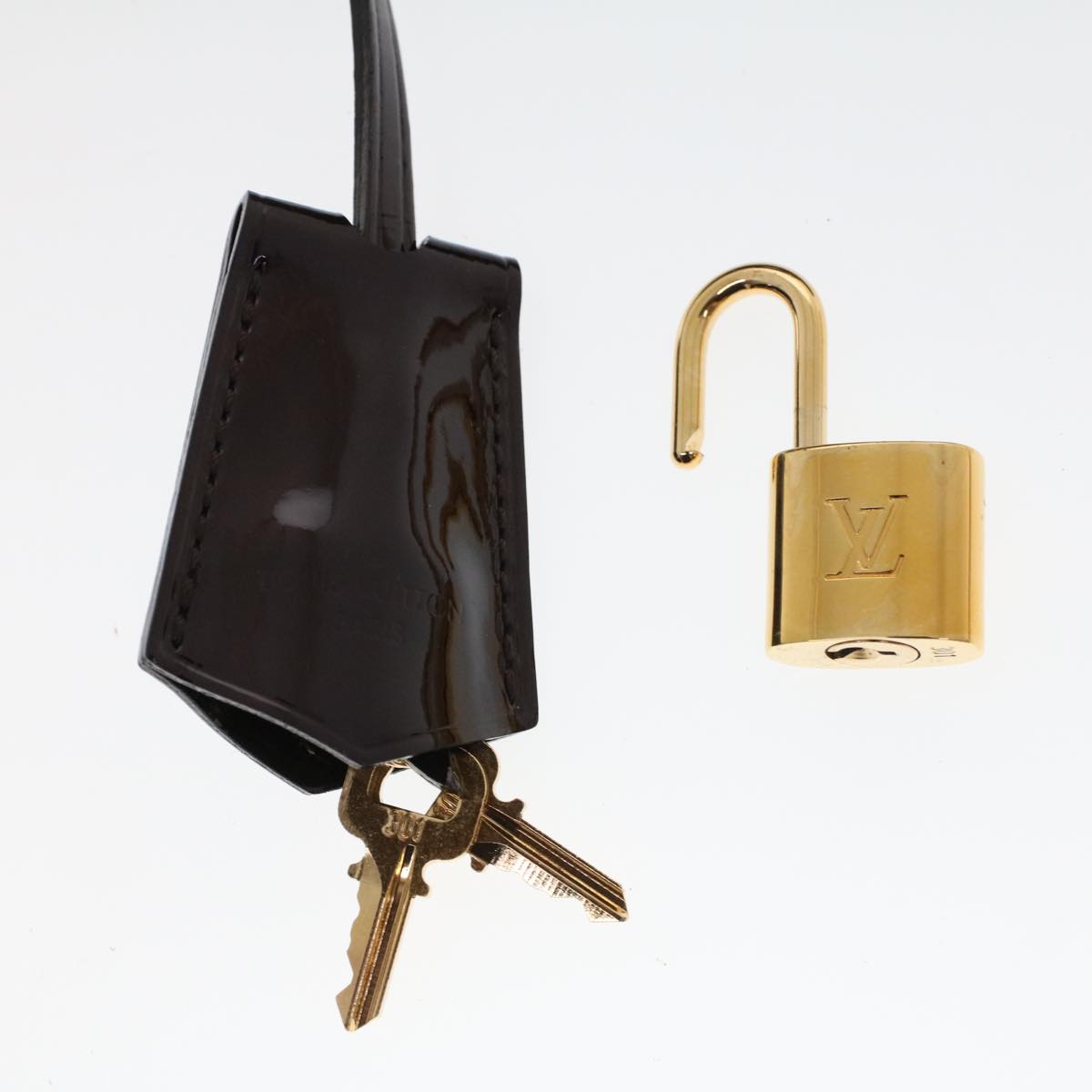 LOUIS VUITTON Monogram Vernis Alma PM Hand Bag Amarante M91611 LV am4520