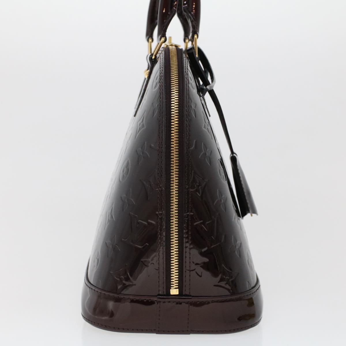 LOUIS VUITTON Monogram Vernis Alma PM Hand Bag Amarante M91611 LV am4520