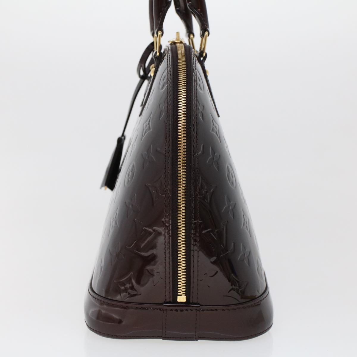 LOUIS VUITTON Monogram Vernis Alma PM Hand Bag Amarante M91611 LV am4520