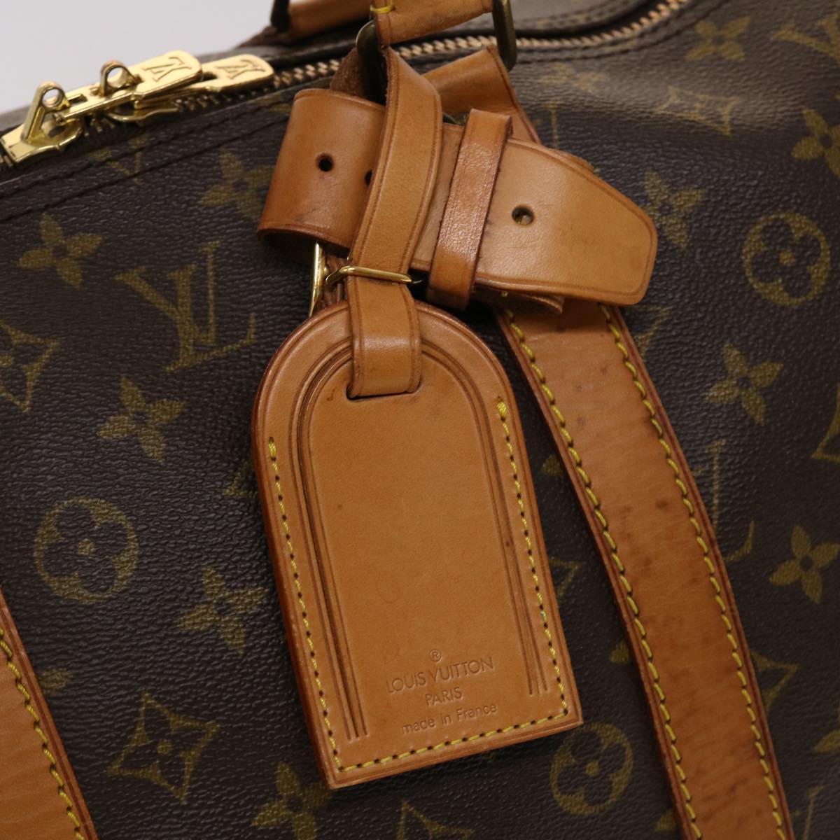 LOUIS VUITTON Monogram Keepall 55 Boston Bag M41424 LV am4531