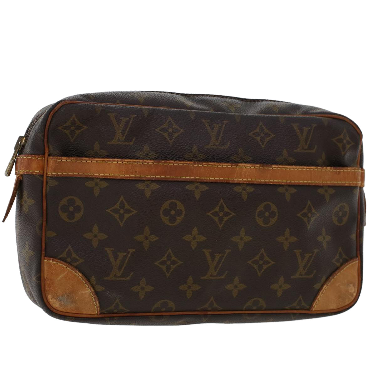 LOUIS VUITTON Monogram Compiegne 28 Clutch Bag M51845 LV am4547