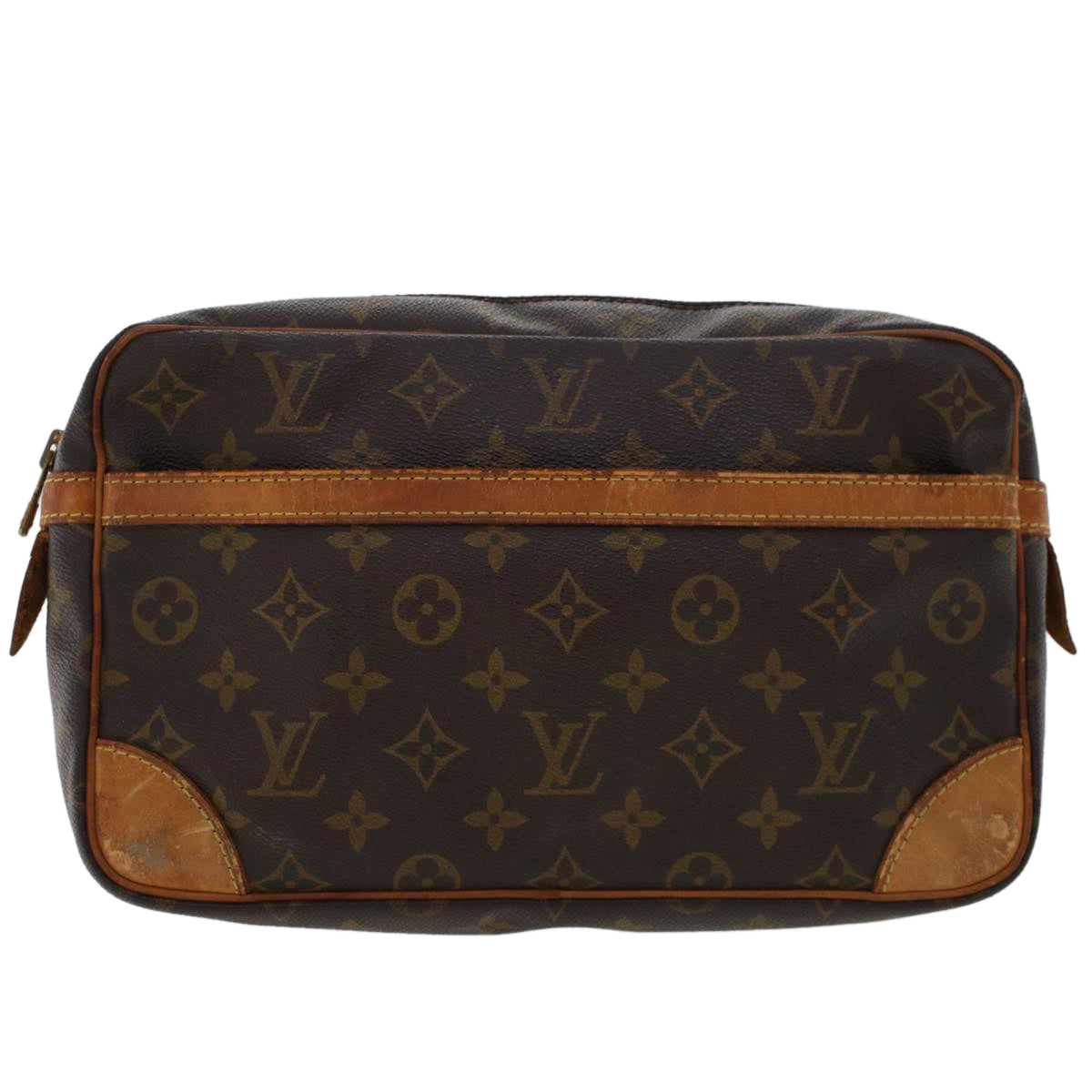 LOUIS VUITTON Monogram Compiegne 28 Clutch Bag M51845 LV am4547