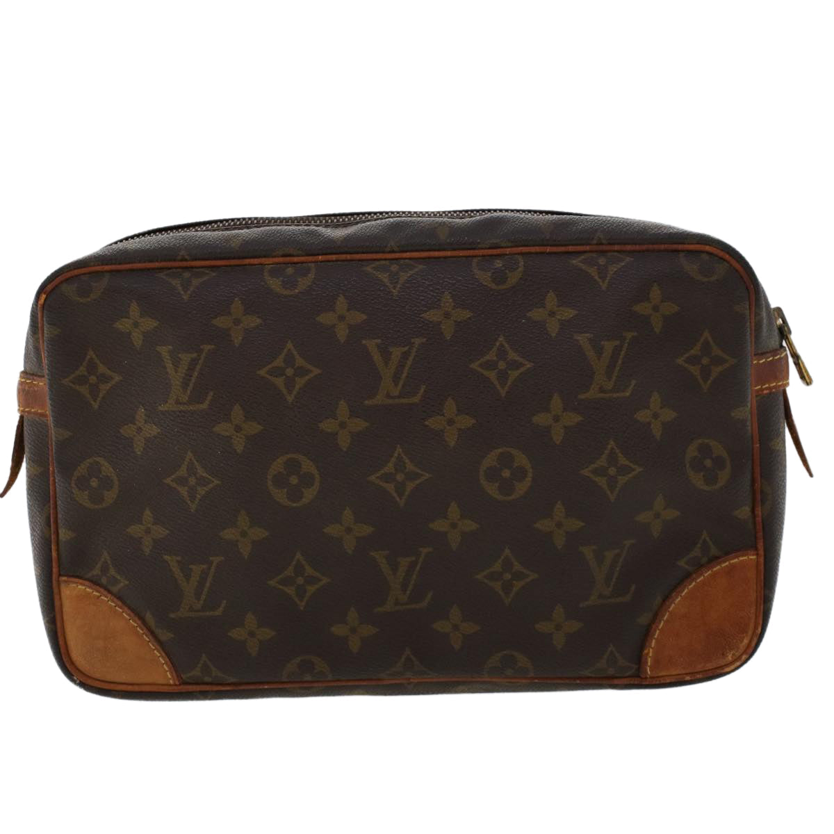LOUIS VUITTON Monogram Compiegne 28 Clutch Bag M51845 LV am4547