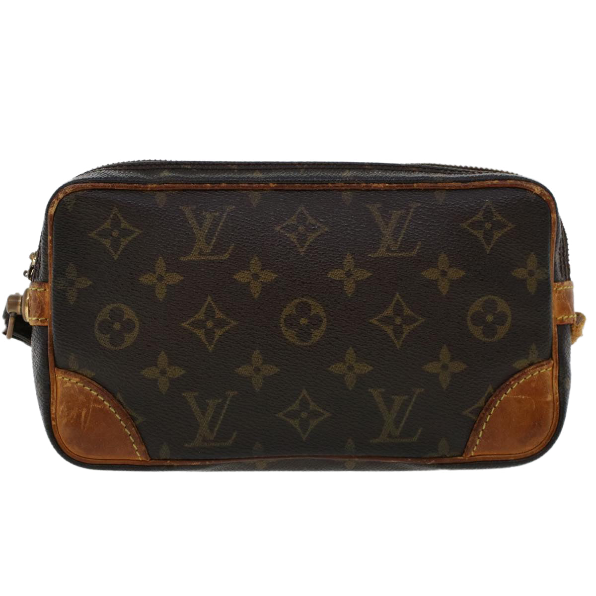 LOUIS VUITTON Monogram Marly Dragonne PM Clutch Bag M51827 LV am4548
