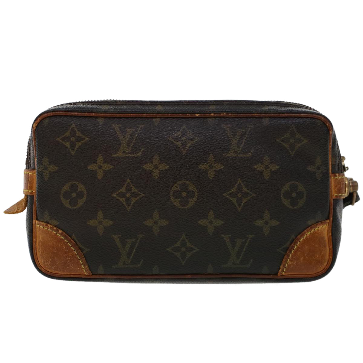 LOUIS VUITTON Monogram Marly Dragonne PM Clutch Bag M51827 LV am4548