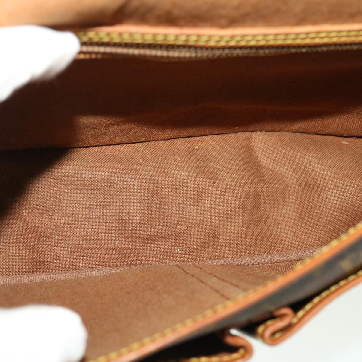 LOUIS VUITTON Monogram Gibeciere MM Shoulder Bag M42247 LV am4560