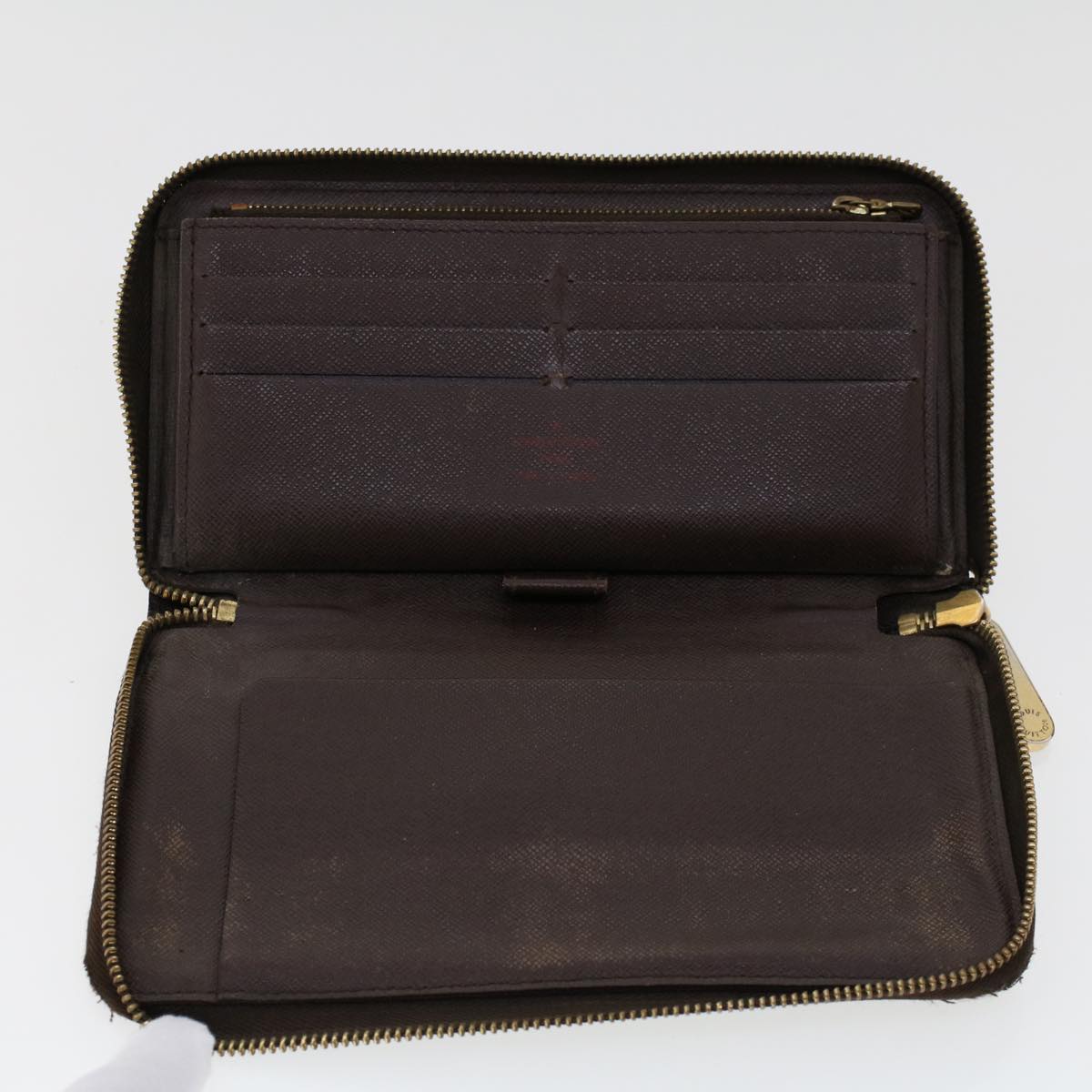 LOUIS VUITTON Damier Ebene Azur Zippy Wallet Long Wallet 2Set LV am4572
