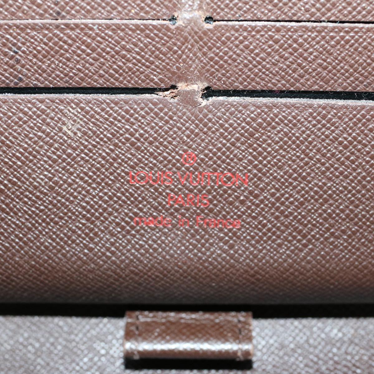 LOUIS VUITTON Damier Ebene Azur Zippy Wallet Long Wallet 2Set LV am4572