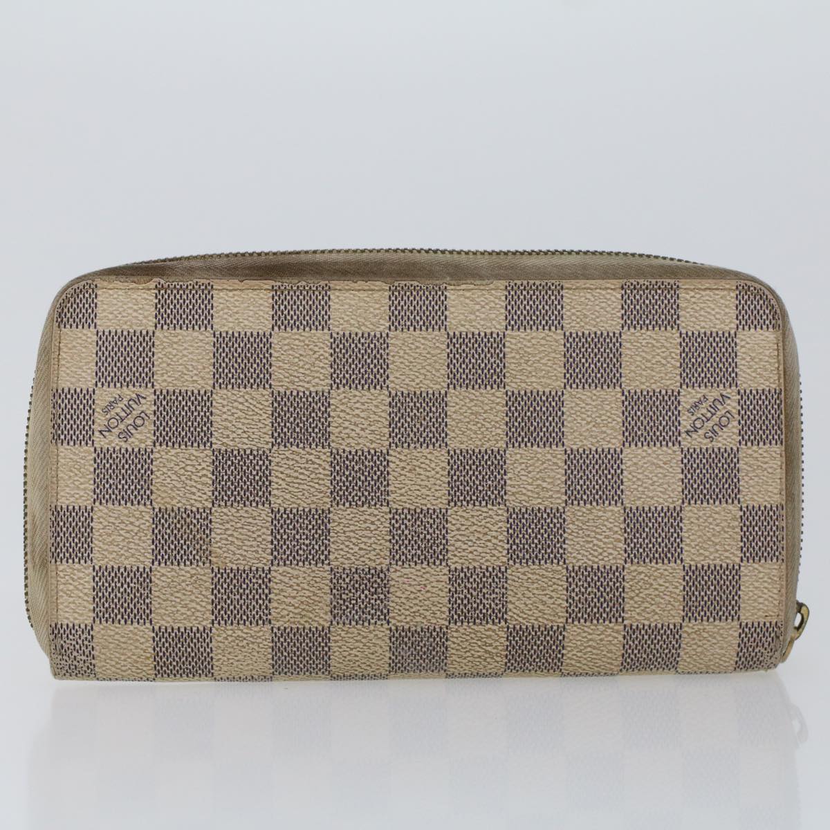 LOUIS VUITTON Damier Ebene Azur Zippy Wallet Long Wallet 2Set LV am4572