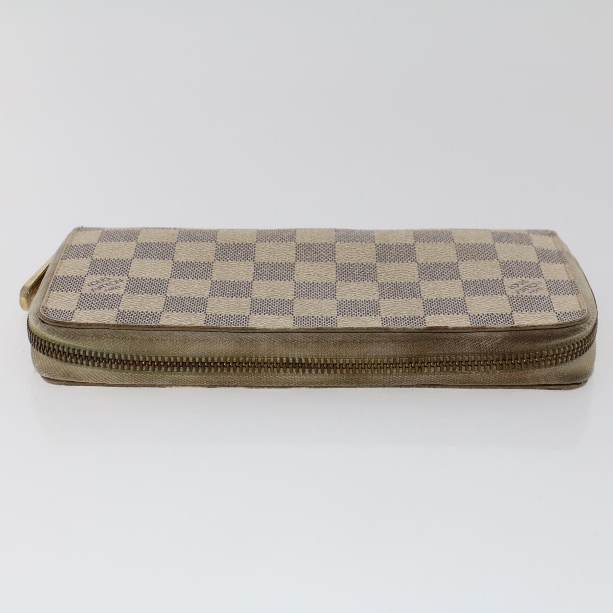 LOUIS VUITTON Damier Ebene Azur Zippy Wallet Long Wallet 2Set LV am4572