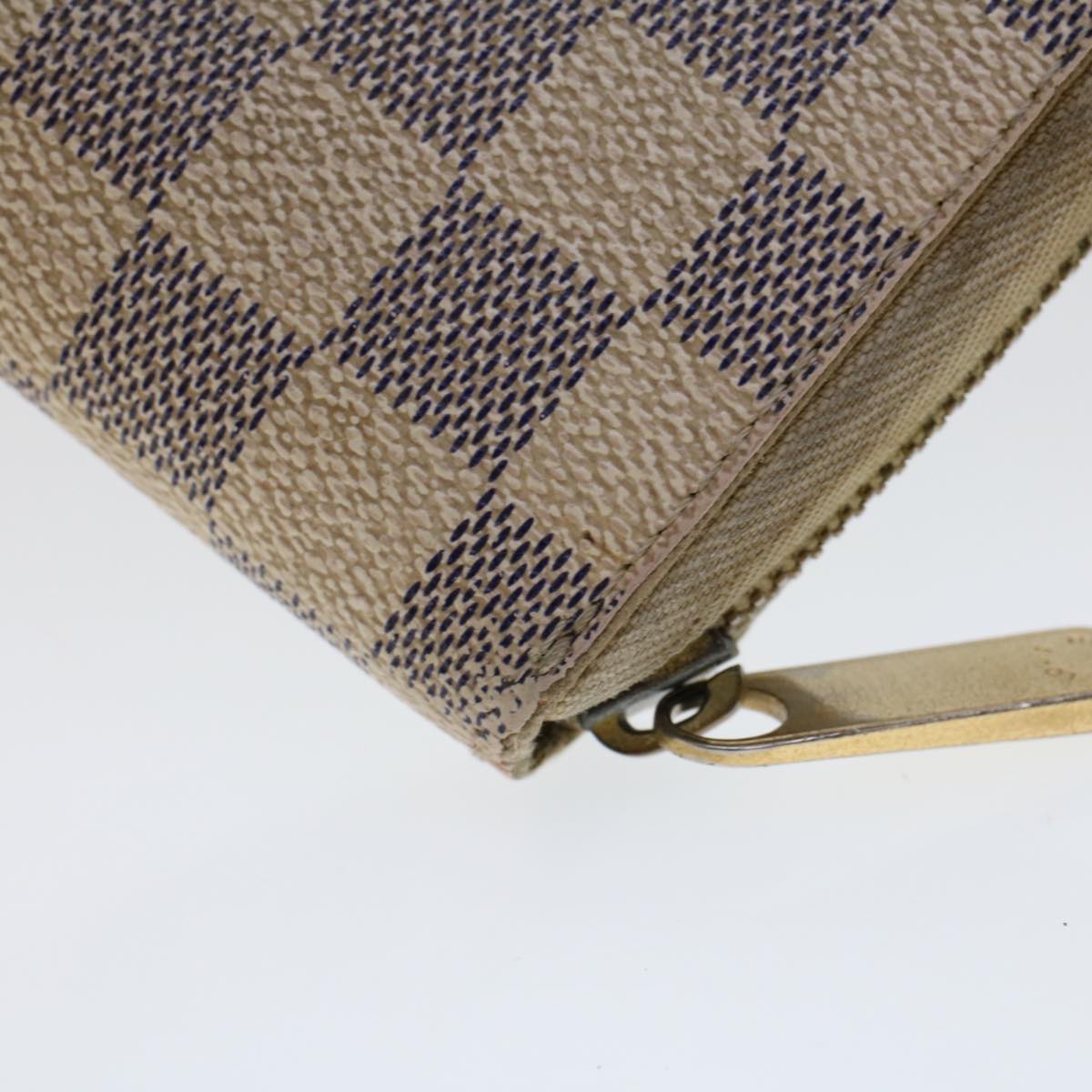 LOUIS VUITTON Damier Ebene Azur Zippy Wallet Long Wallet 2Set LV am4572