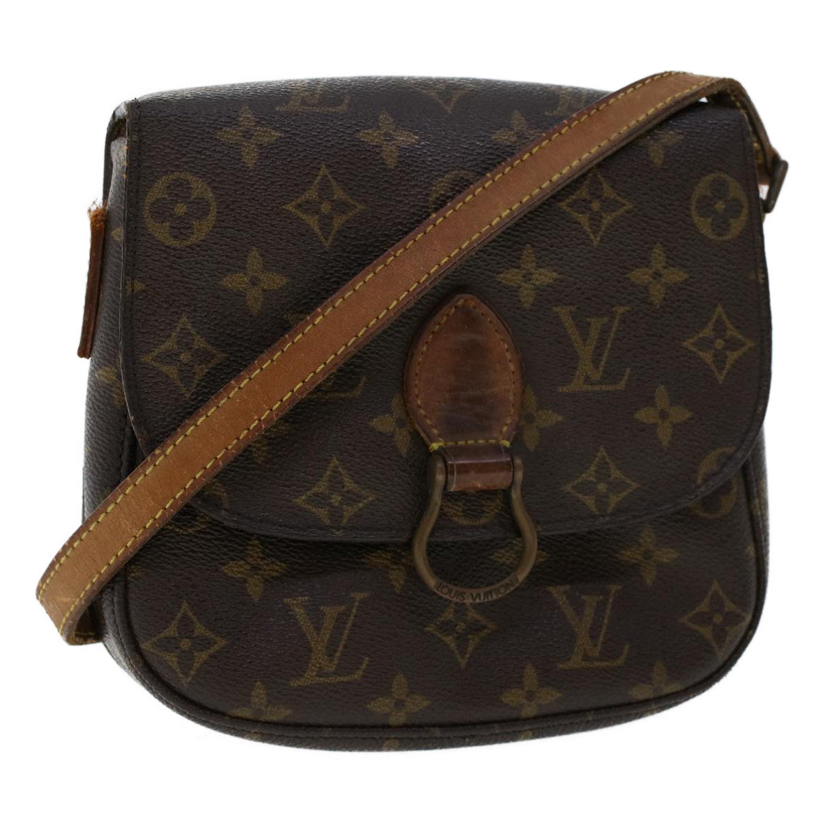LOUIS VUITTON Monogram Saint Cloud MM Shoulder Bag M51243 LV am4600