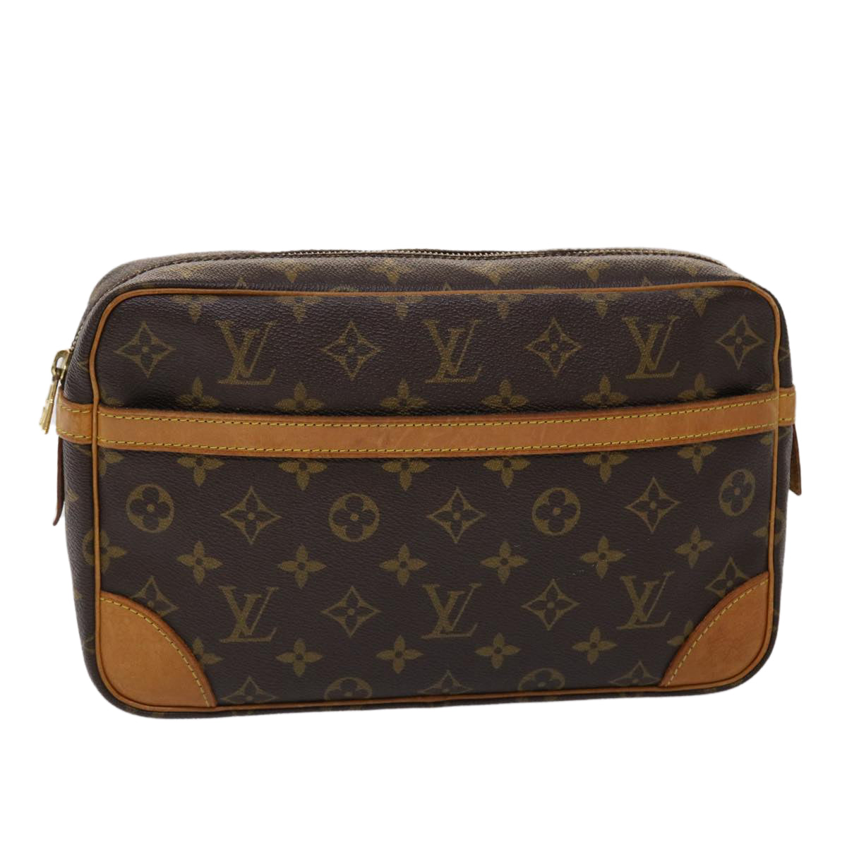 LOUIS VUITTON Monogram Compiegne 28 Clutch Bag M51845 LV am4605