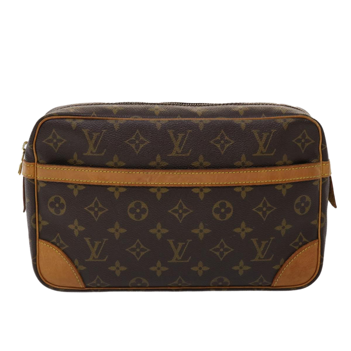 LOUIS VUITTON Monogram Compiegne 28 Clutch Bag M51845 LV am4605