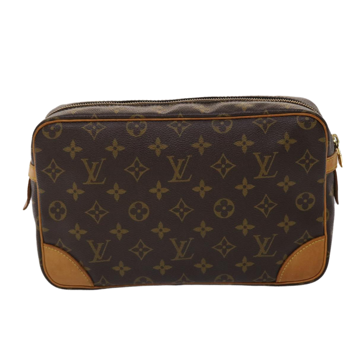LOUIS VUITTON Monogram Compiegne 28 Clutch Bag M51845 LV am4605