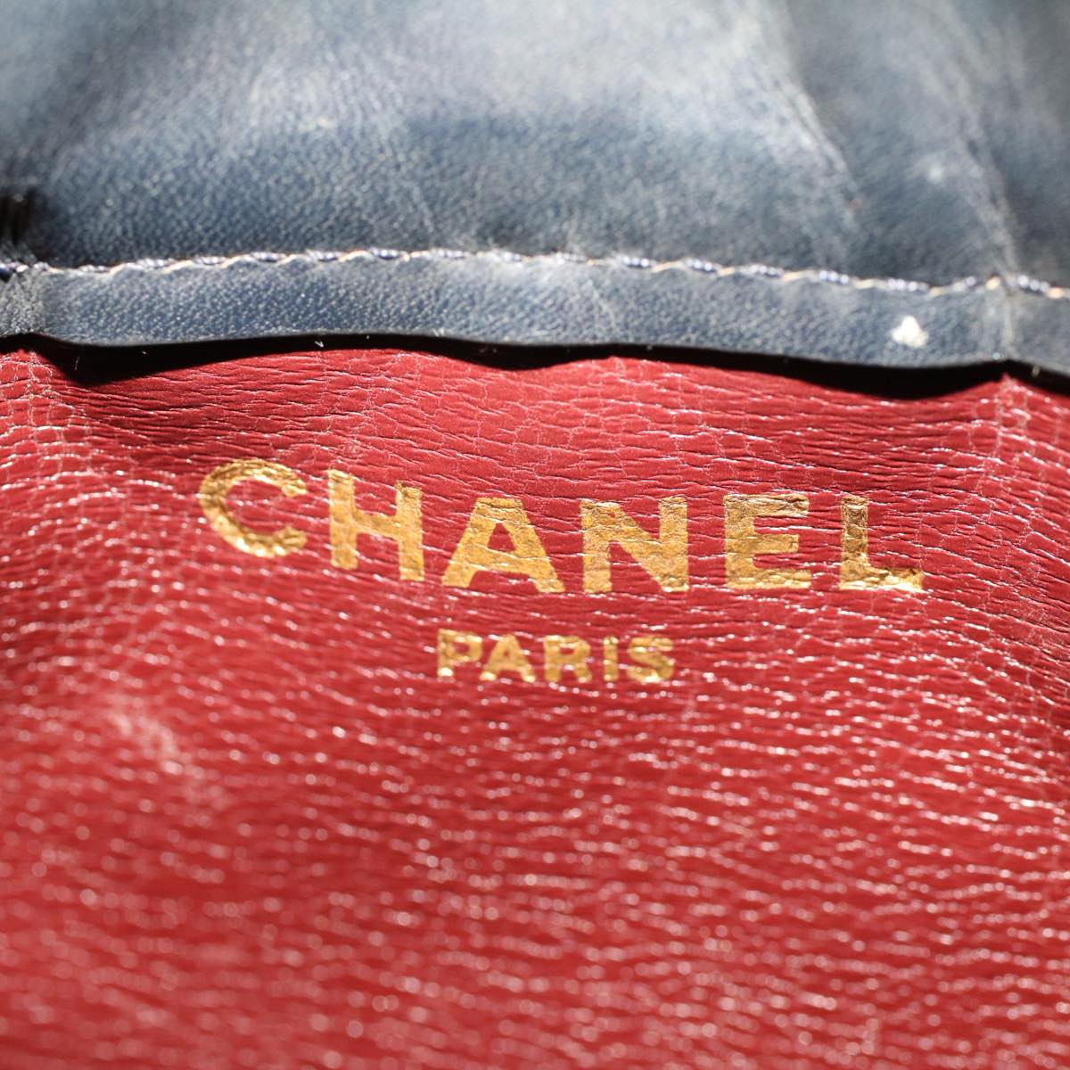CHANEL Clutch Bag Lamb Skin Black CC Auth am4611