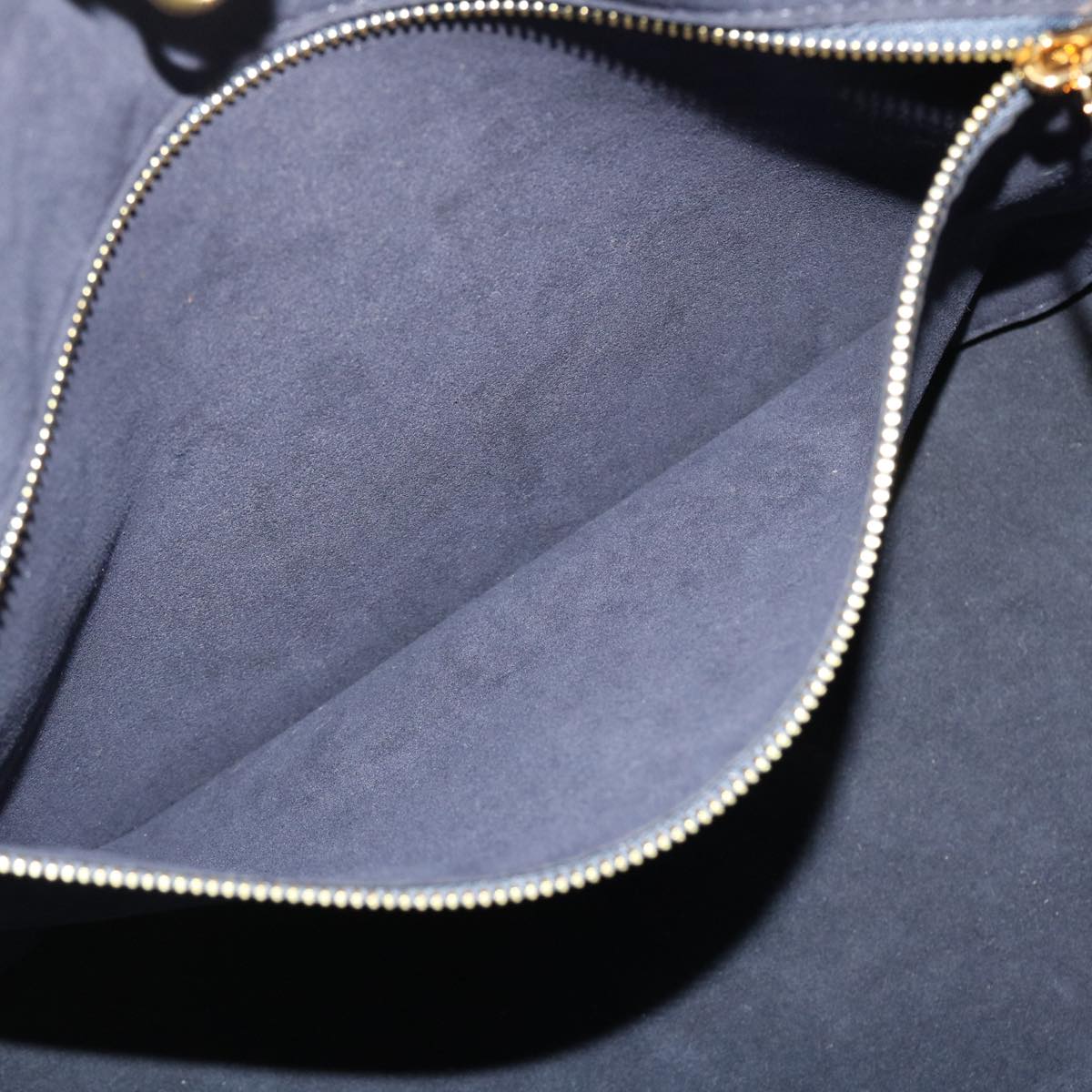 LOUIS VUITTON Monogram Empreinte Giant Neverfull MM Tote Bag Noir M45685 am4613A