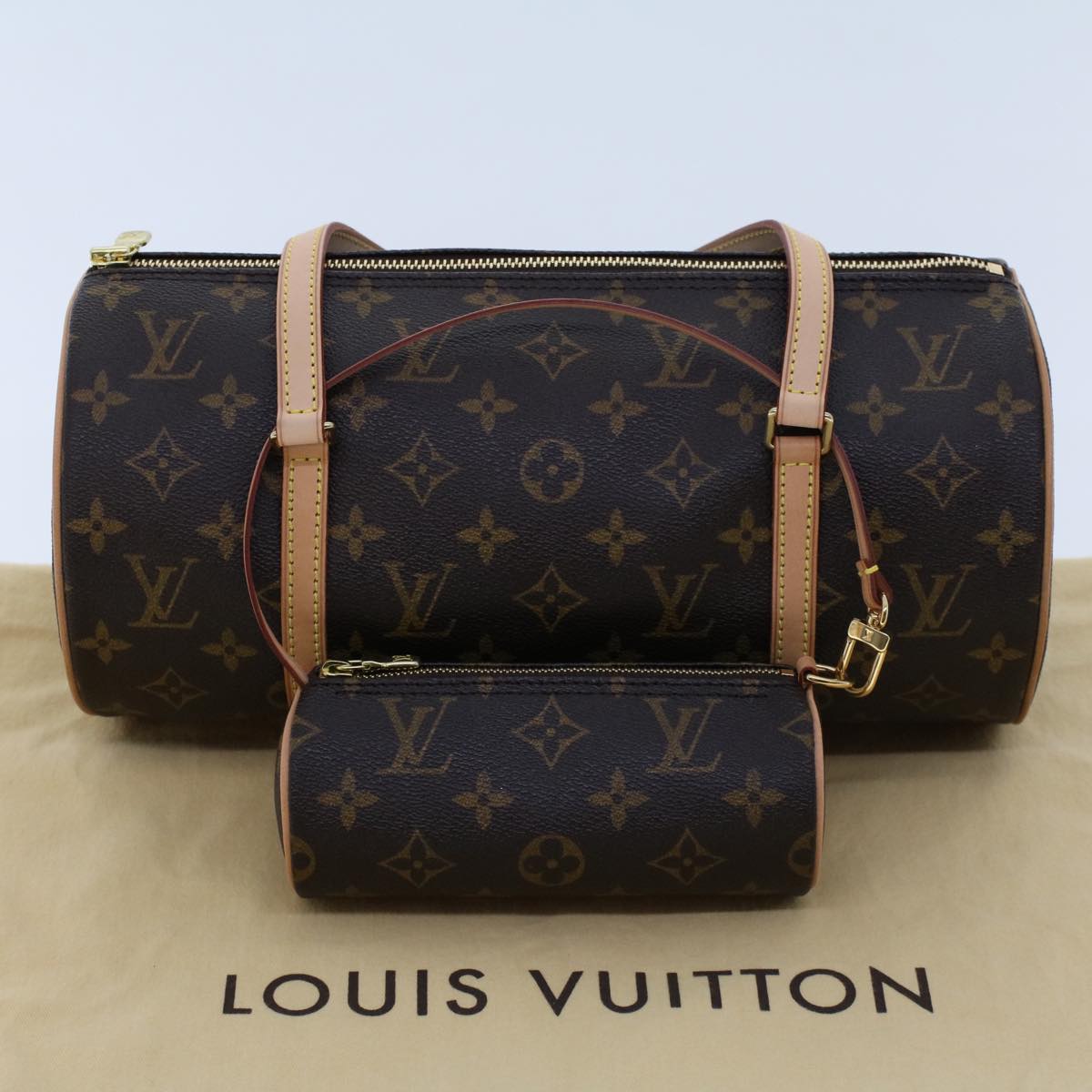 LOUIS VUITTON Monogram Papillon 30 Hand Bag M51385 LV am4618