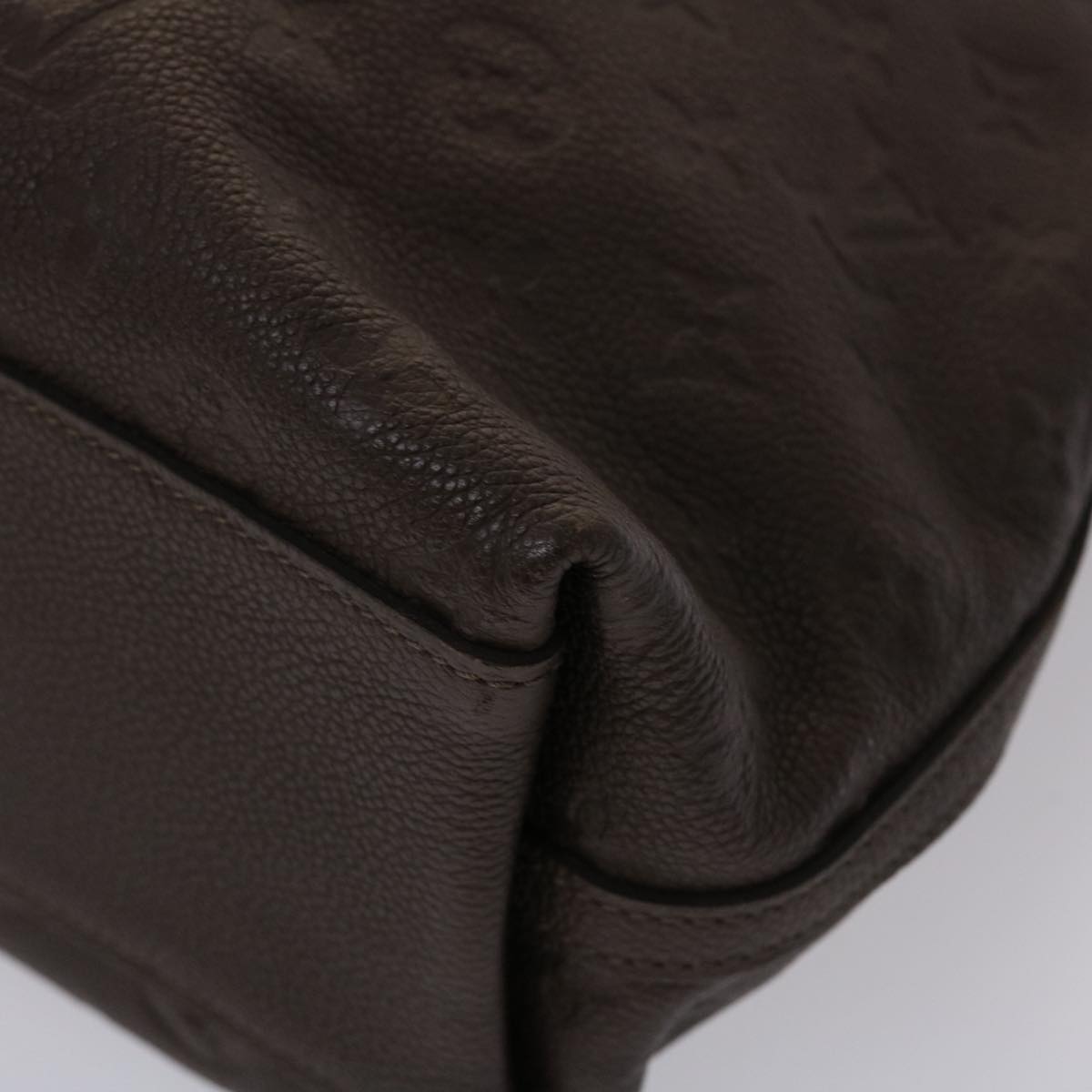 LOUIS VUITTON Monogram Empreinte Bastille MM Hand Bag 2way Brown M41165 am4619