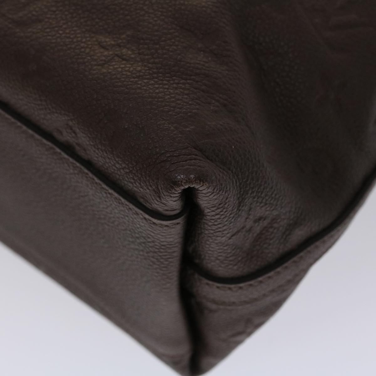 LOUIS VUITTON Monogram Empreinte Bastille MM Hand Bag 2way Brown M41165 am4619
