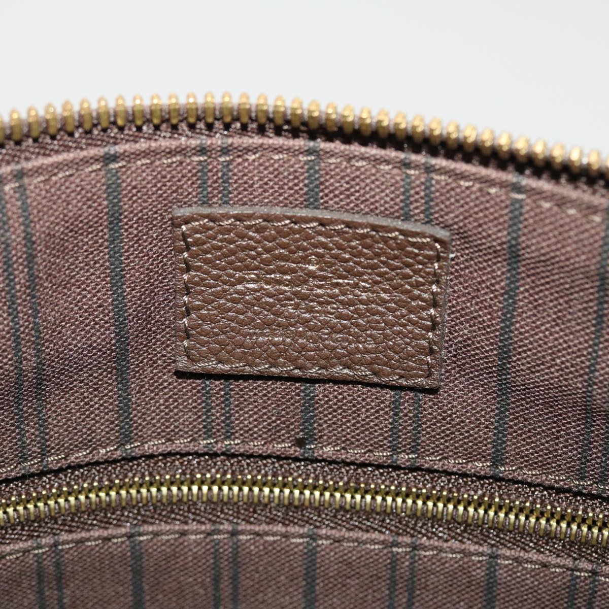LOUIS VUITTON Monogram Empreinte Bastille MM Hand Bag 2way Brown M41165 am4619