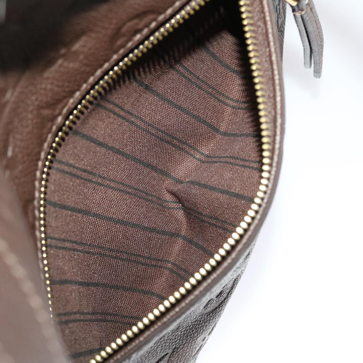 LOUIS VUITTON Monogram Empreinte Bastille MM Hand Bag 2way Brown M41165 am4619