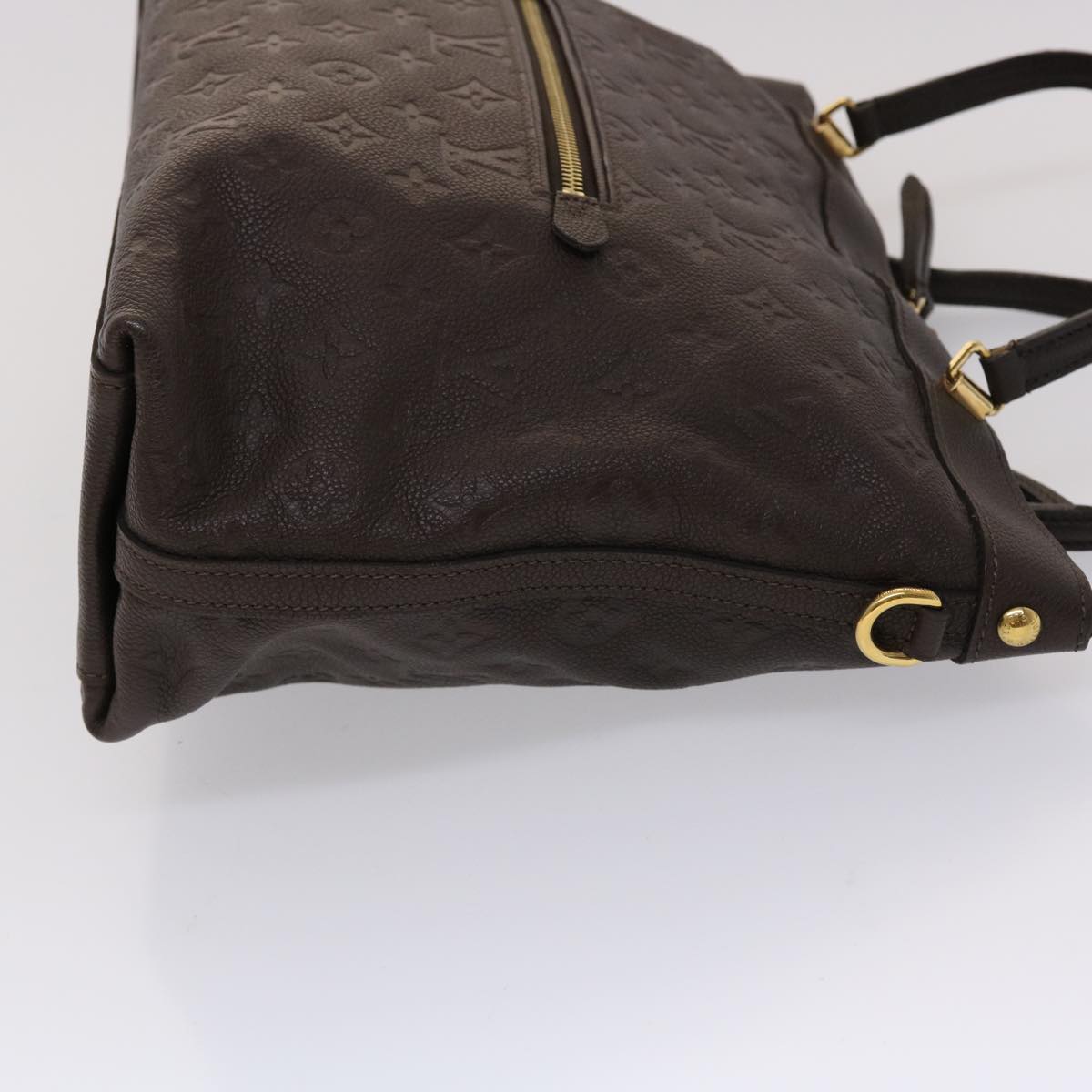 LOUIS VUITTON Monogram Empreinte Bastille MM Hand Bag 2way Brown M41165 am4619