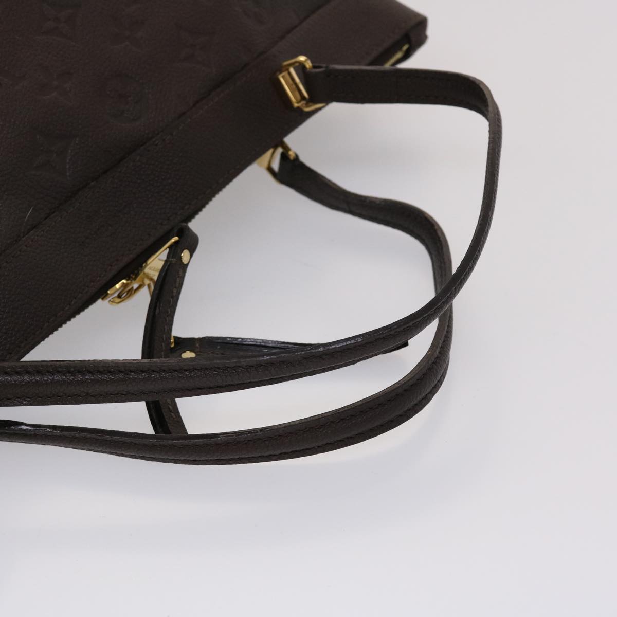 LOUIS VUITTON Monogram Empreinte Bastille MM Hand Bag 2way Brown M41165 am4619