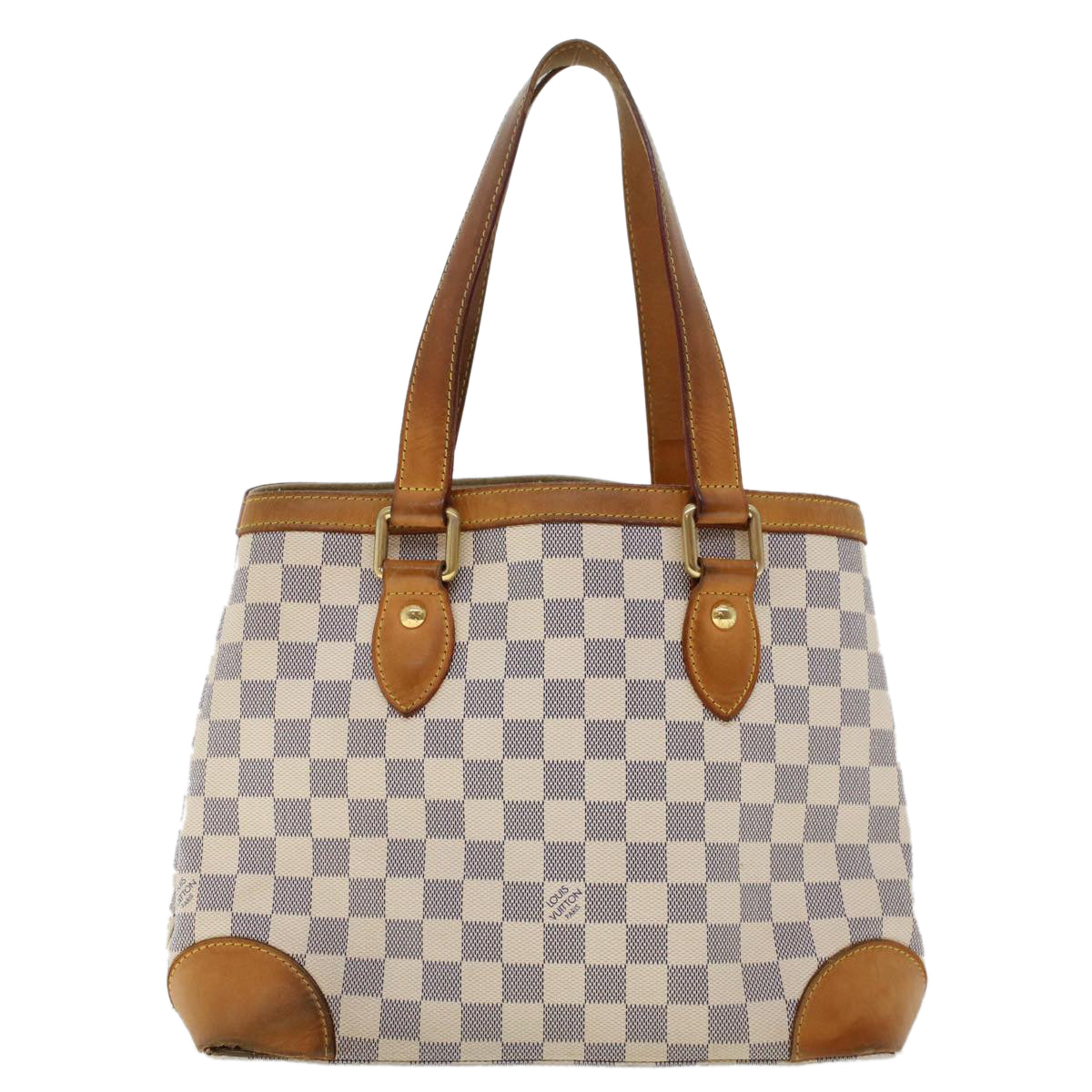 LOUIS VUITTON Damier Azur Hampstead MM Tote Bag N51206 LV am4624