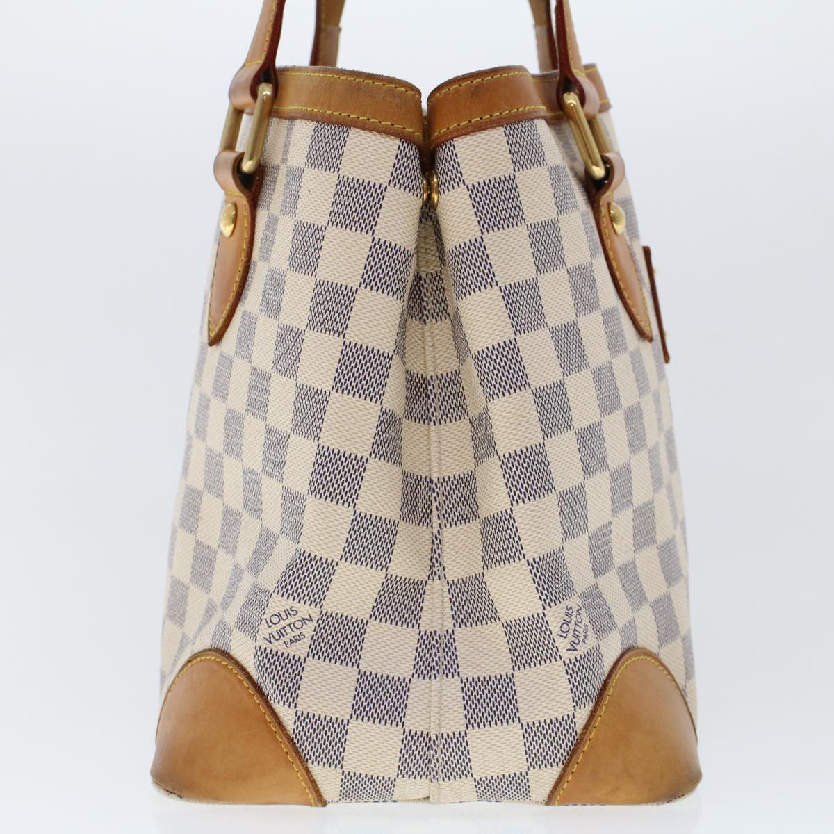LOUIS VUITTON Damier Azur Hampstead MM Tote Bag N51206 LV am4624