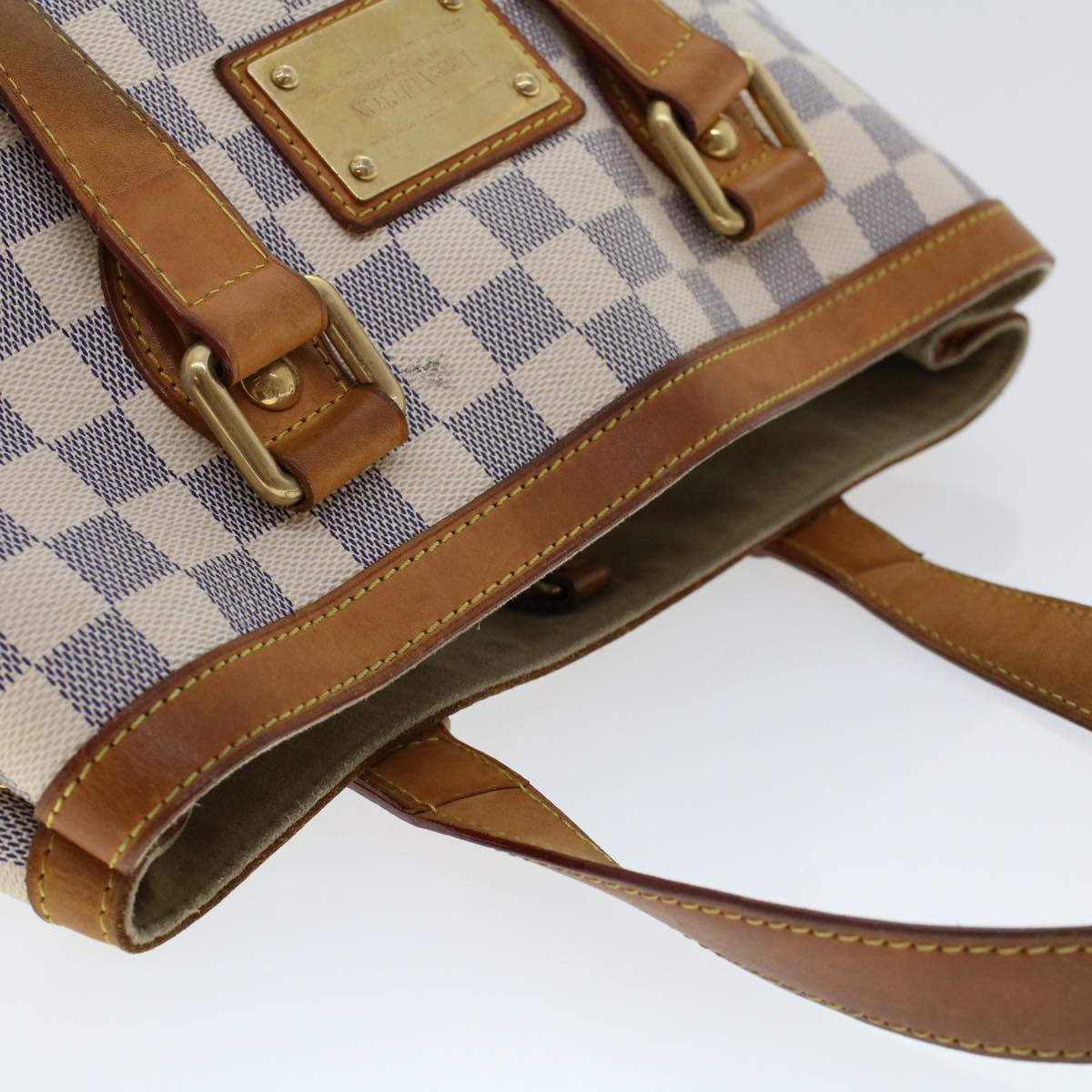 LOUIS VUITTON Damier Azur Hampstead MM Tote Bag N51206 LV am4624