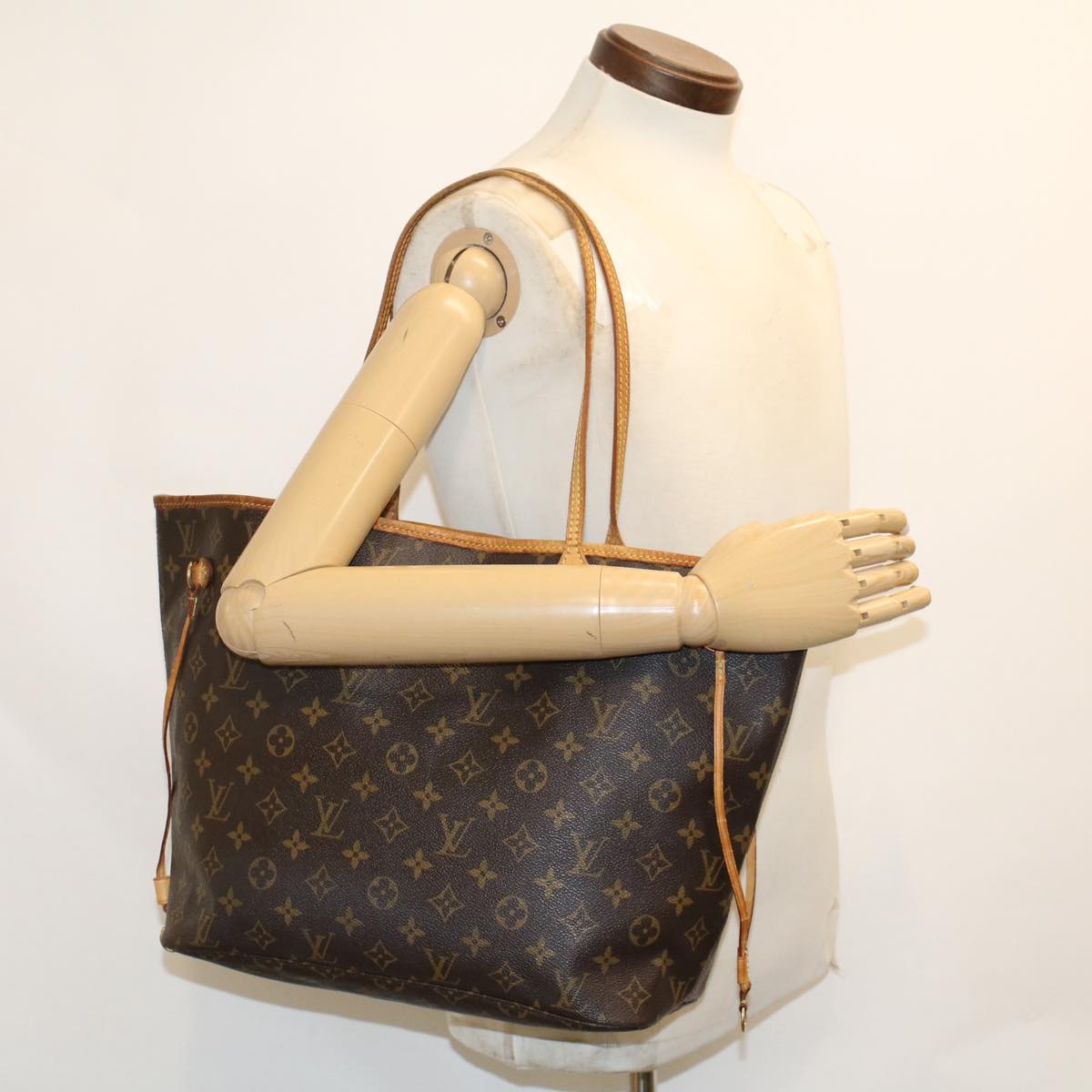 LOUIS VUITTON Monogram Neverfull MM Tote Bag M40156 LV am4644