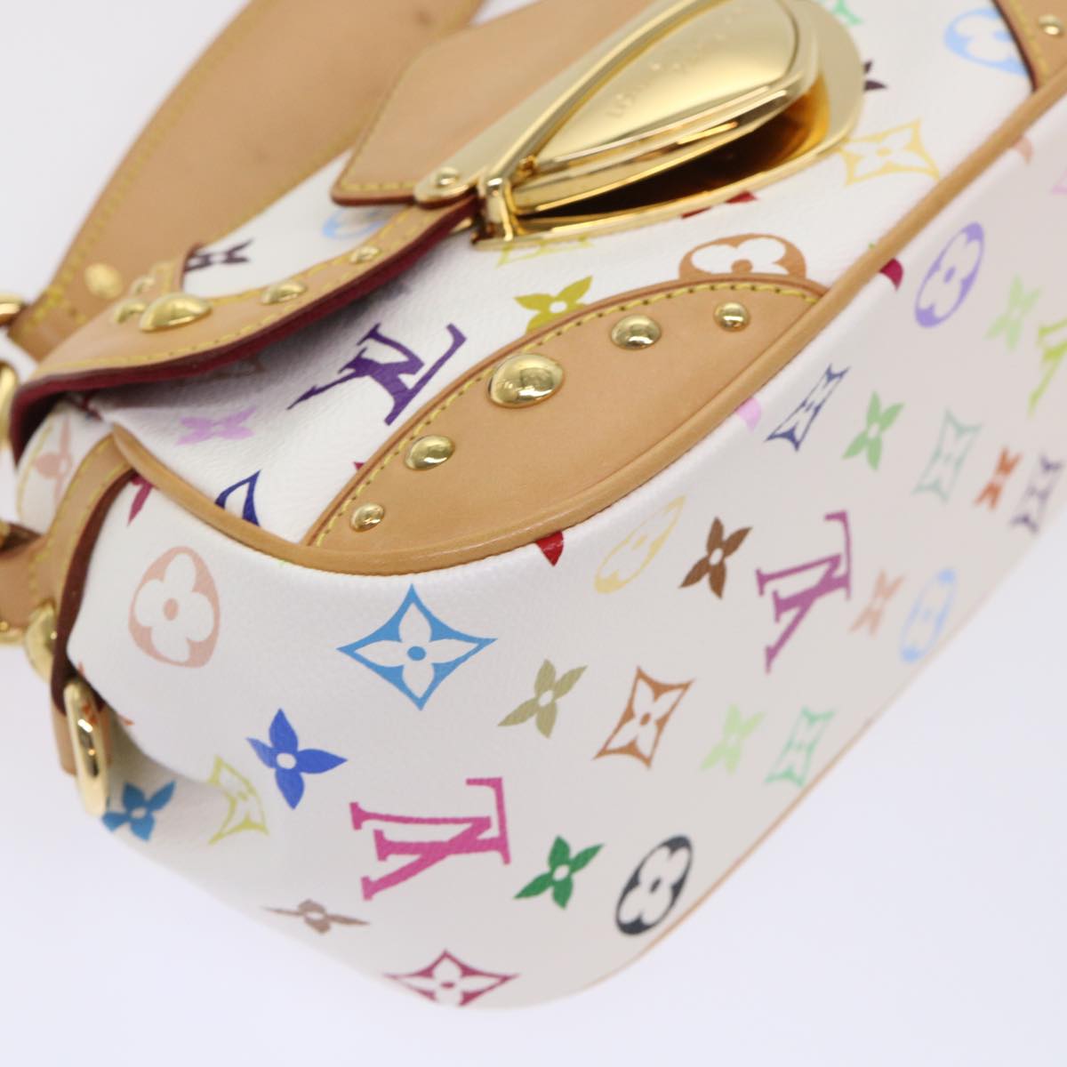LOUIS VUITTON Monogram Multicolor Marilyn Shoulder Bag White M40127 am4684A