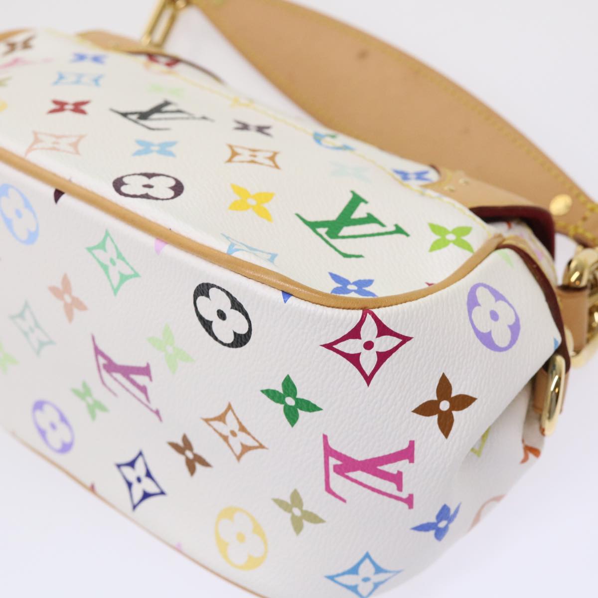 LOUIS VUITTON Monogram Multicolor Marilyn Shoulder Bag White M40127 am4684A