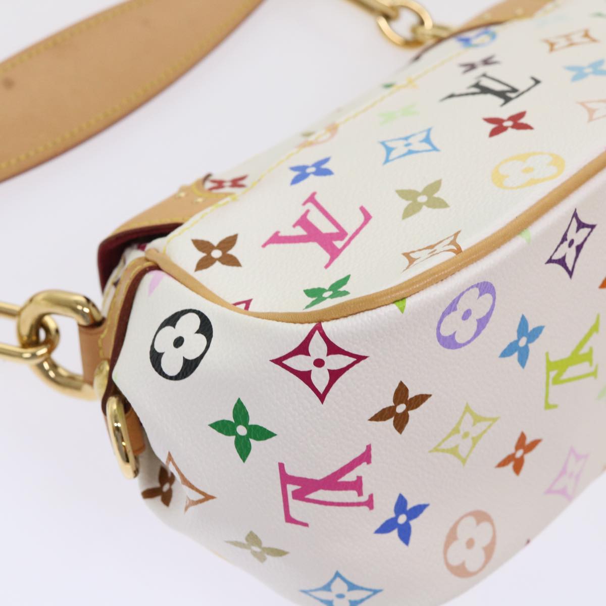 LOUIS VUITTON Monogram Multicolor Marilyn Shoulder Bag White M40127 am4684A