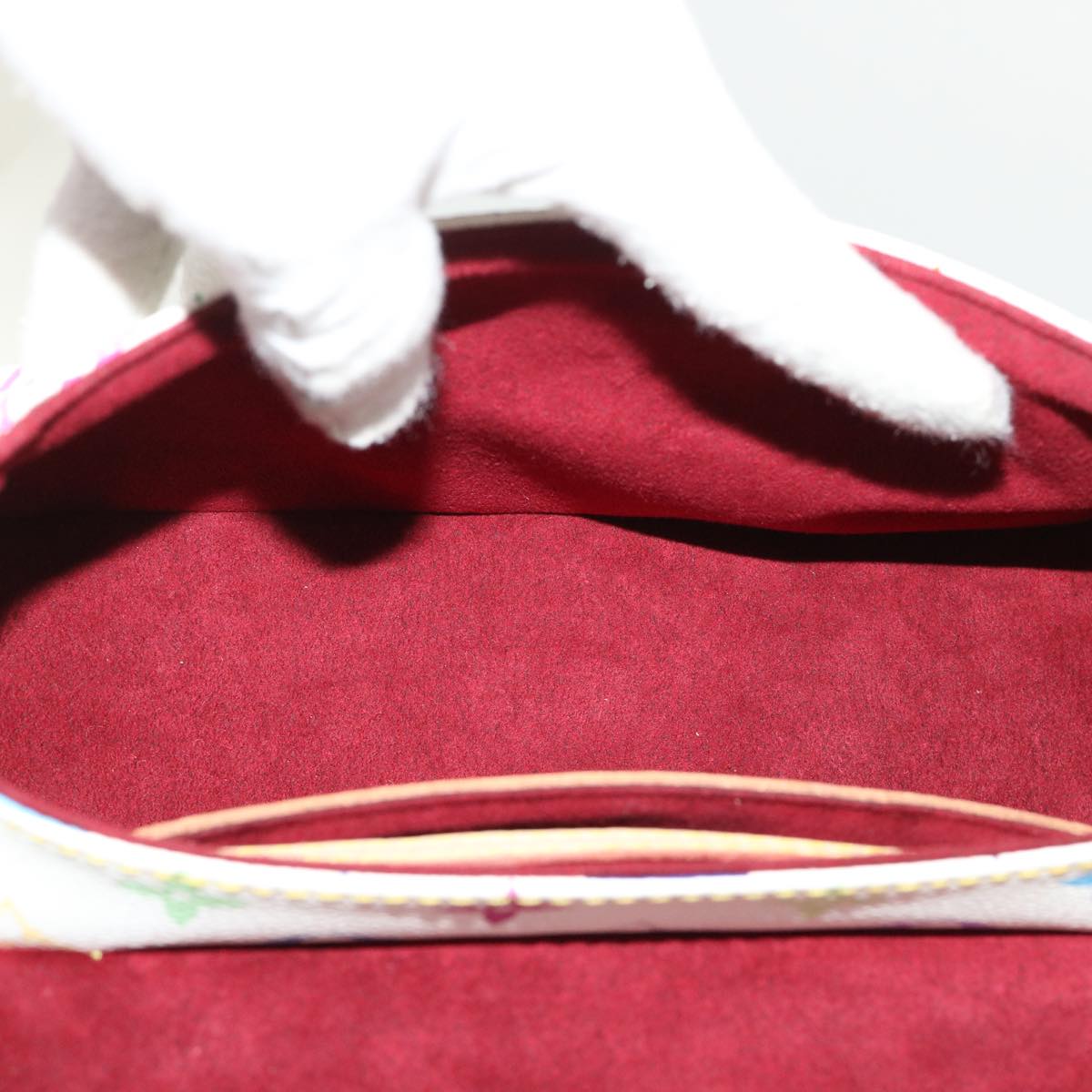 LOUIS VUITTON Monogram Multicolor Marilyn Shoulder Bag White M40127 am4684A