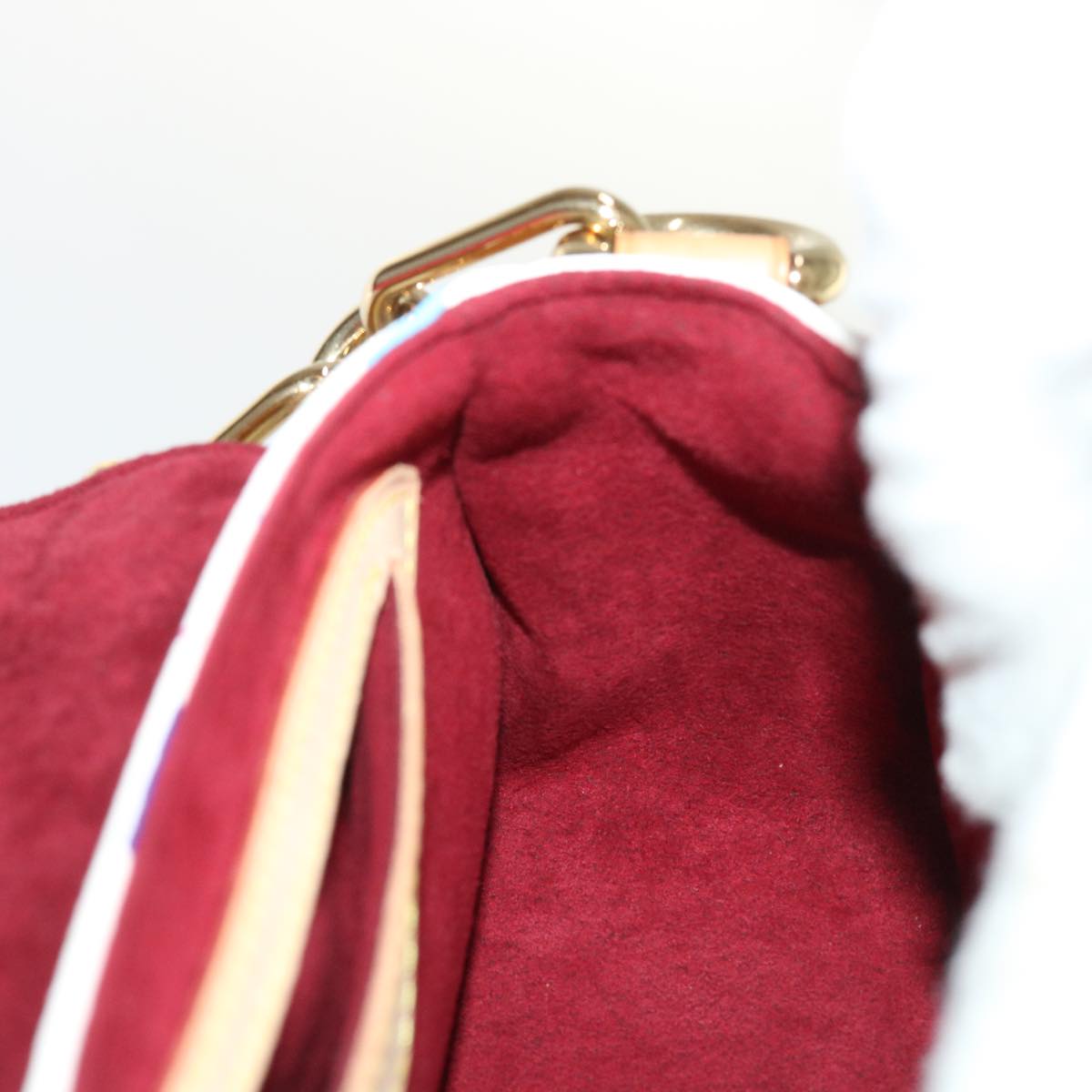 LOUIS VUITTON Monogram Multicolor Marilyn Shoulder Bag White M40127 am4684A